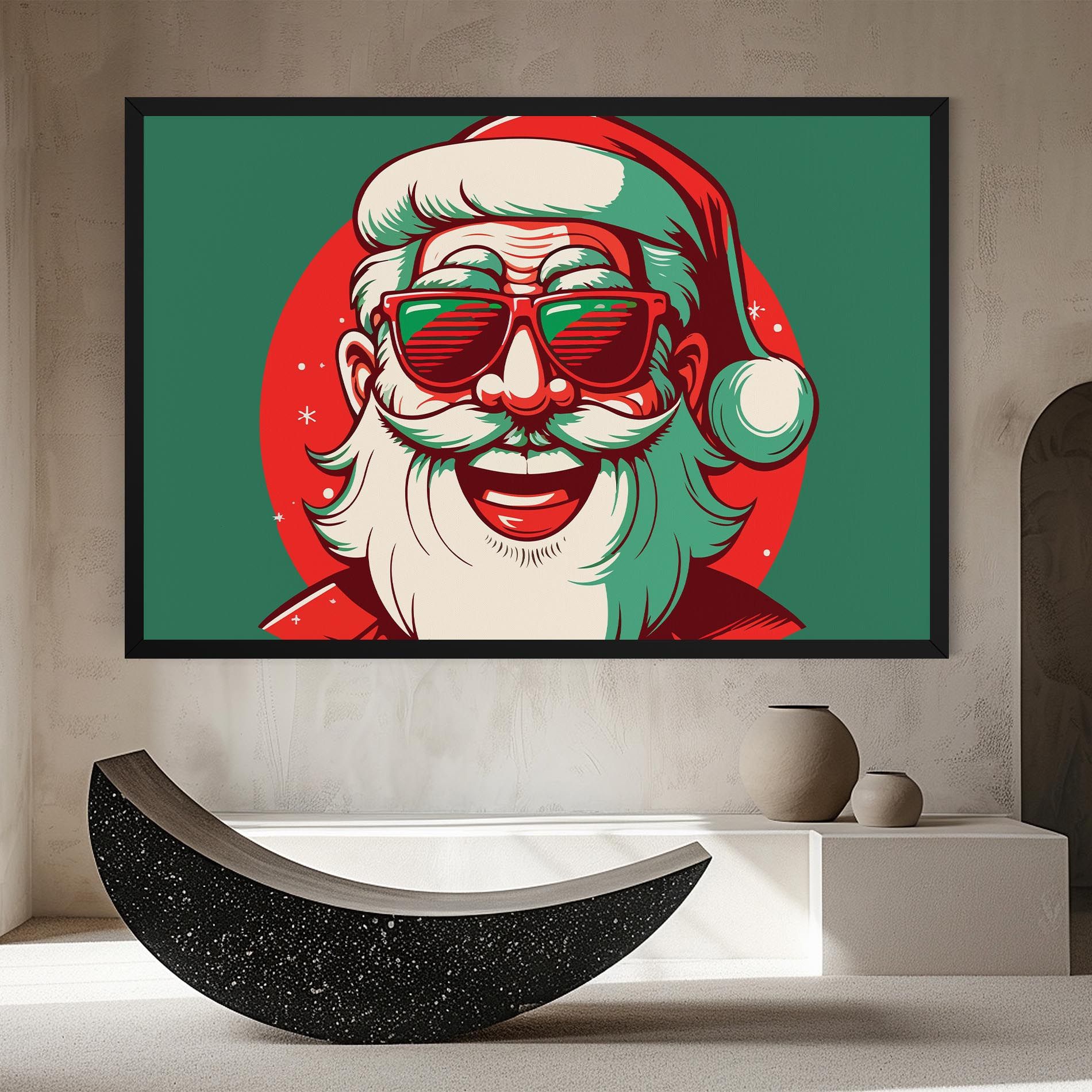 Crazy Smile Santa mockup 8