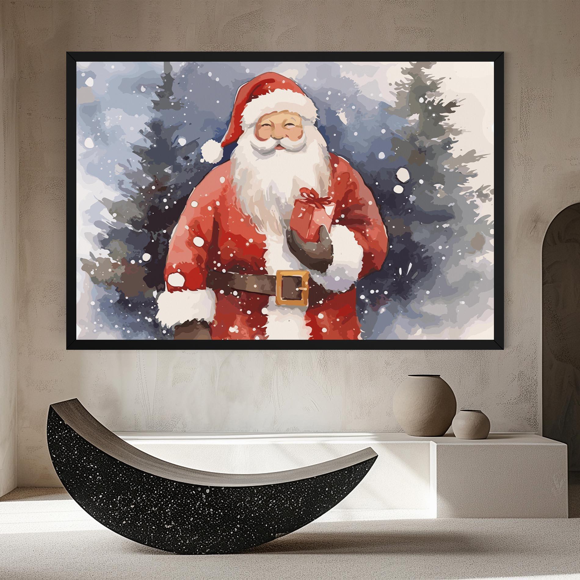 Картина на платно Holding Gift mockup 8