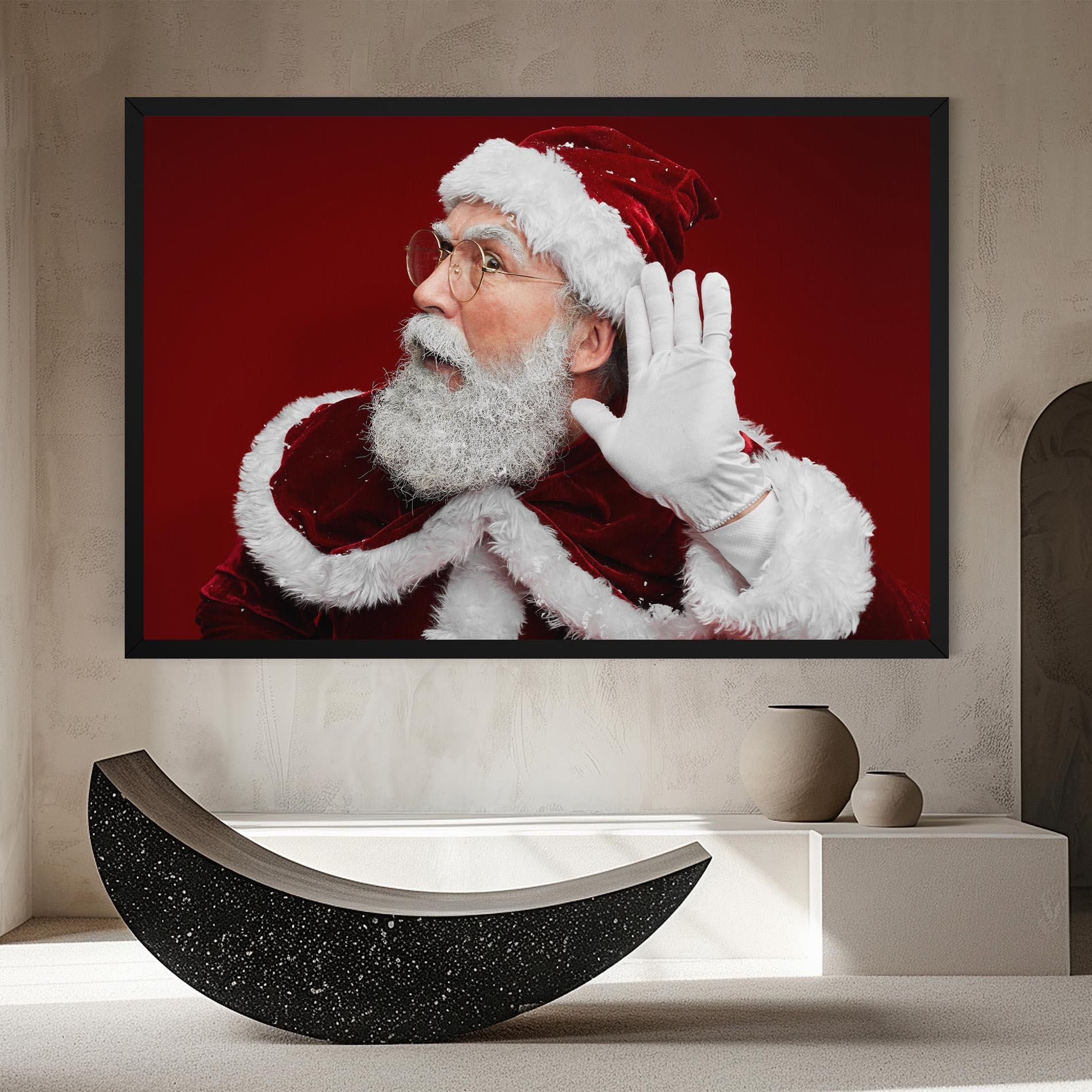 Картина на платно Santa Cant Hear You mockup 8