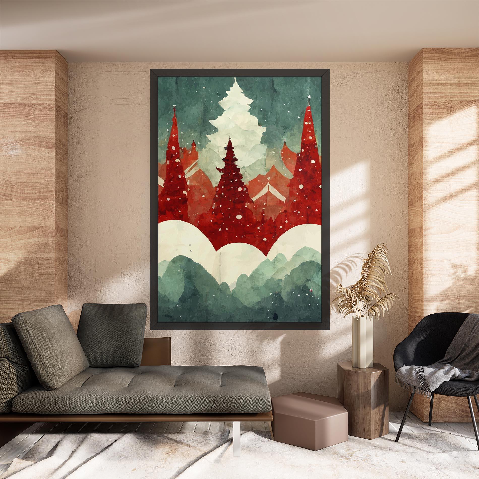 Картина на платно Christmas Landscape mockup 8