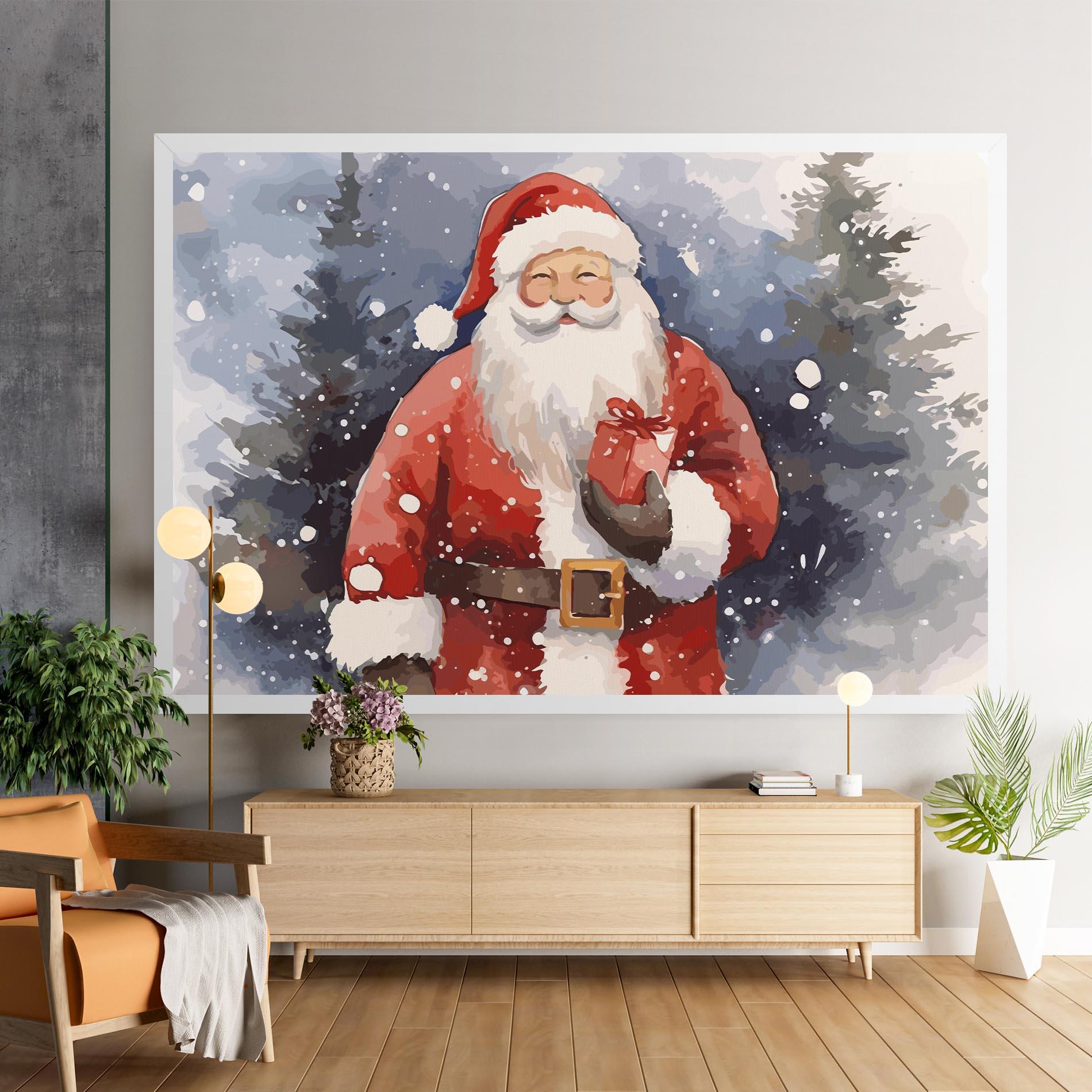 Картина на платно Holding Gift mockup 9