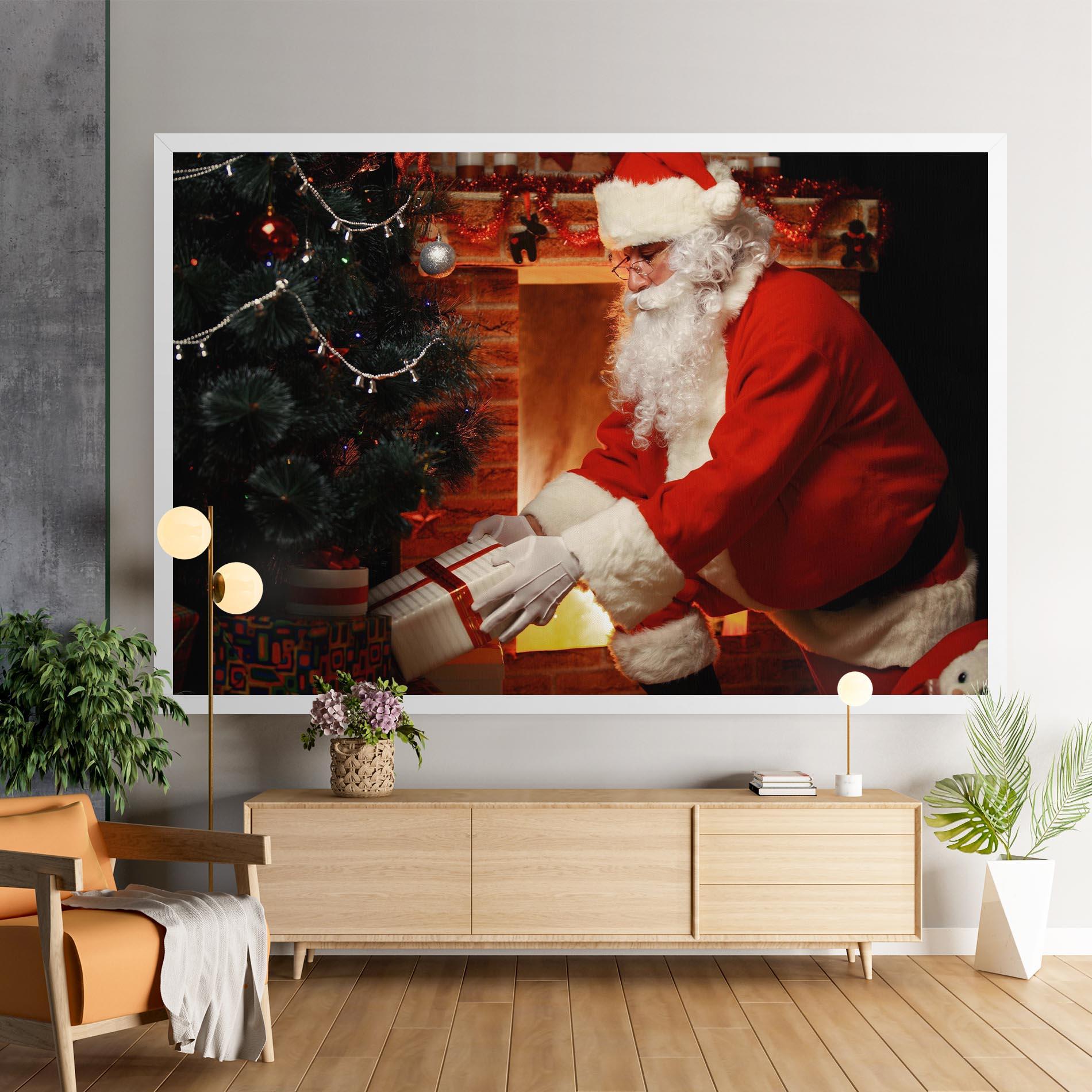 Картина на платно Santa Brought Gifts mockup 9