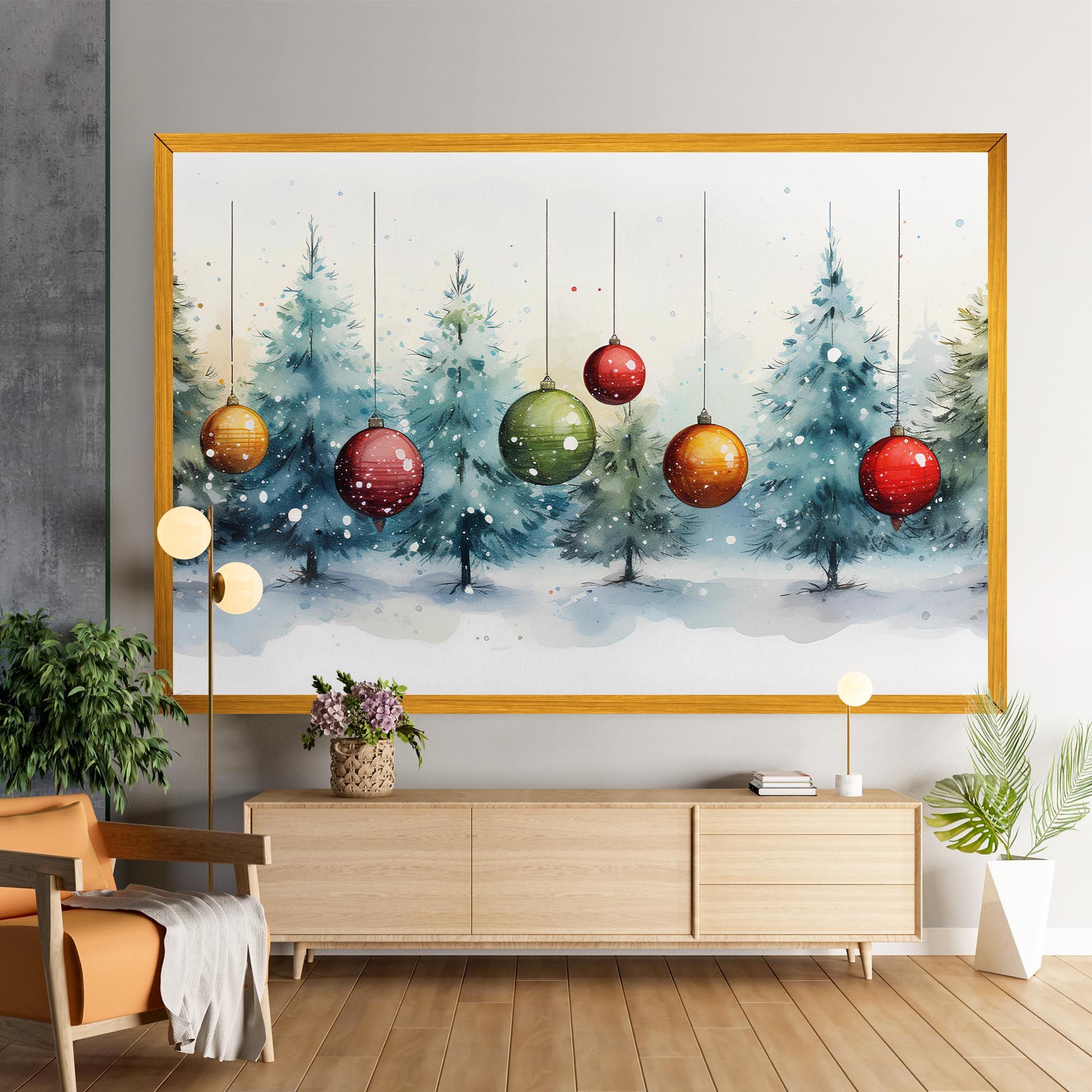 Christmas Tree Painting mockup 9