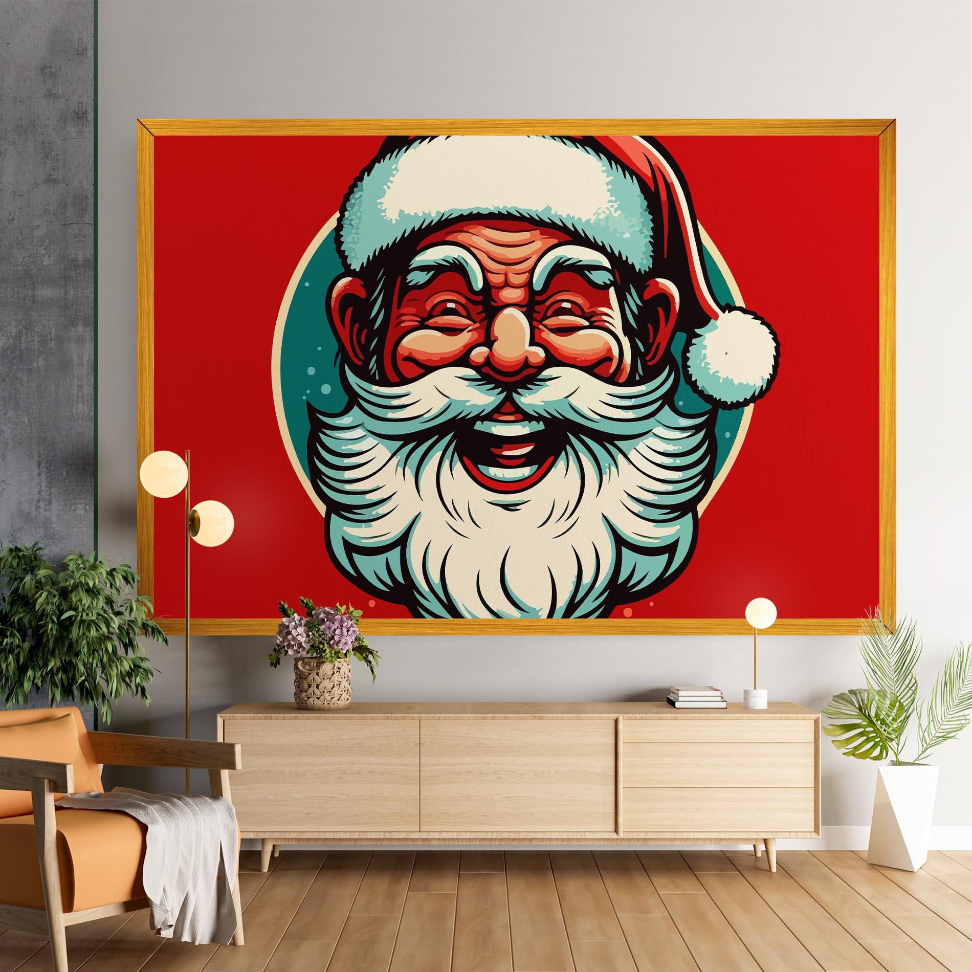 Картина на платно Crazy Smile mockup 9