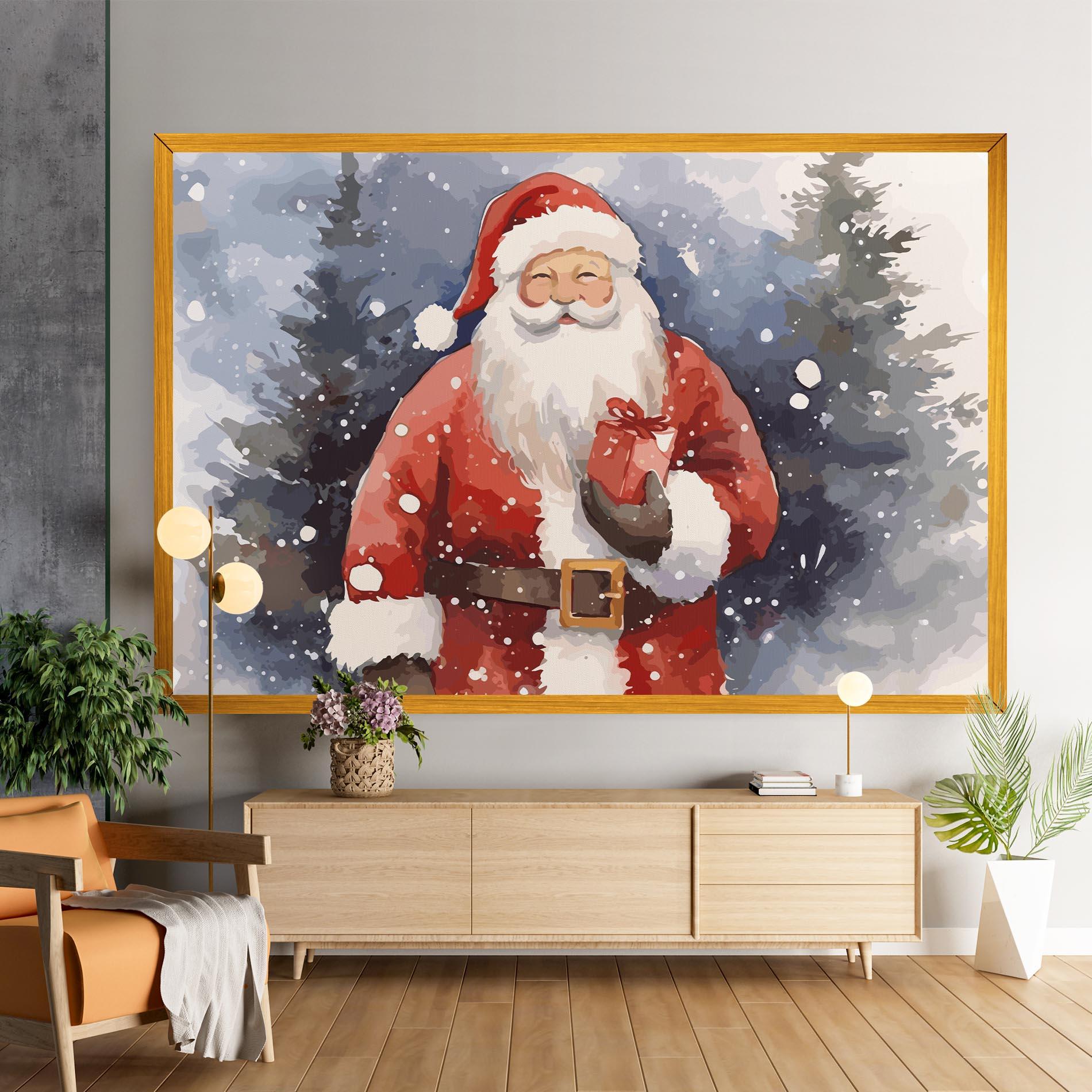 Картина на платно Holding Gift mockup 9