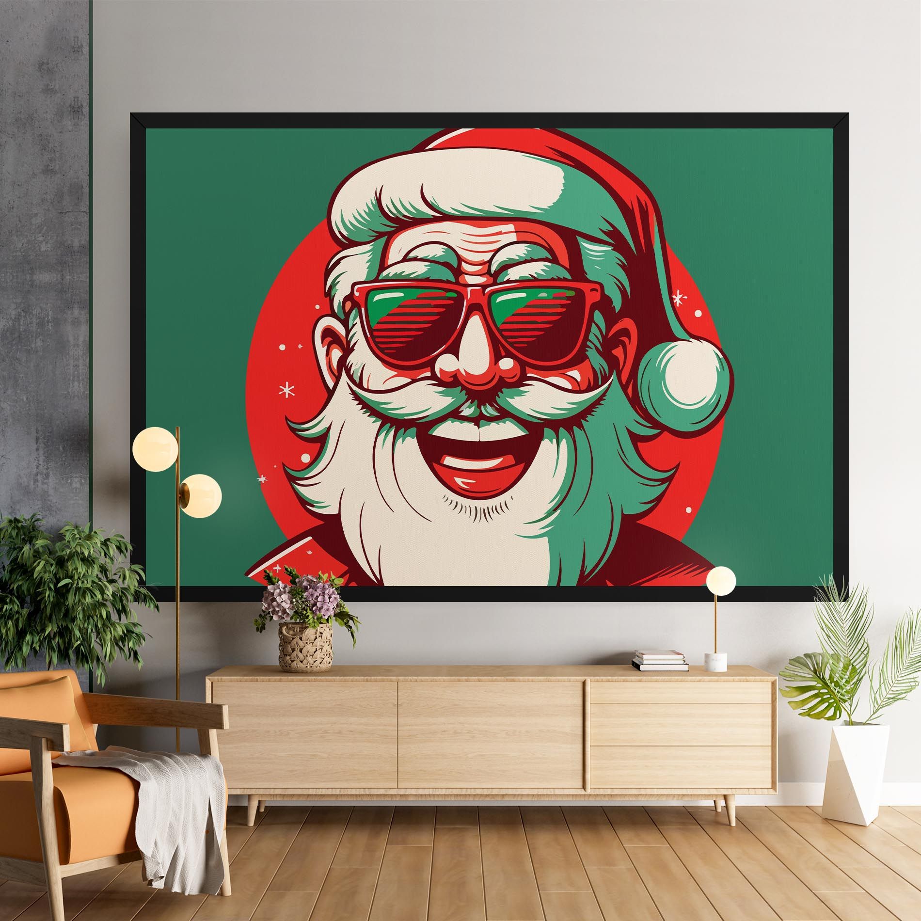 Crazy Smile Santa mockup 9