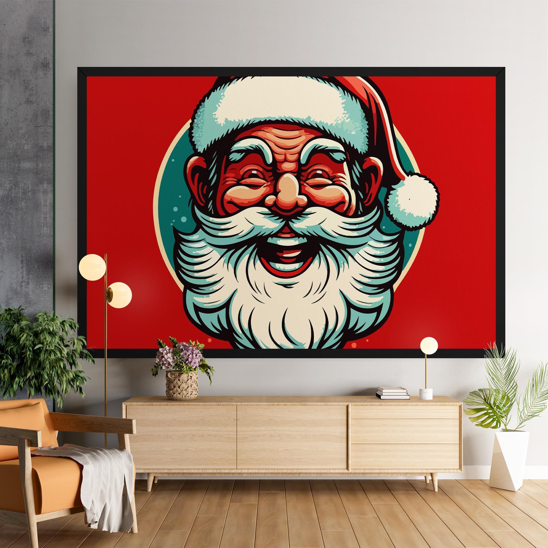 Картина на платно Crazy Smile mockup 9