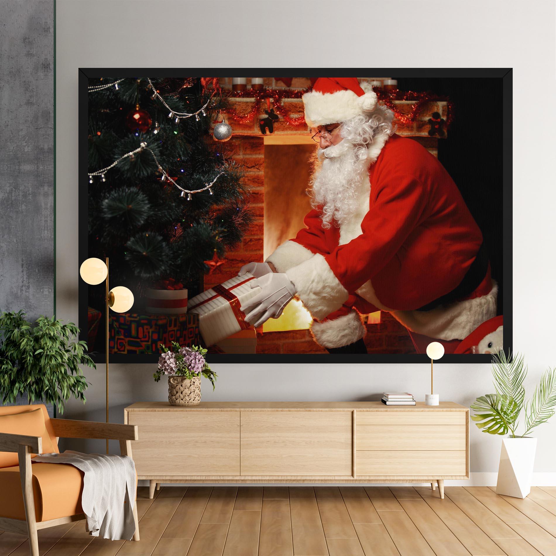 Картина на платно Santa Brought Gifts mockup 9
