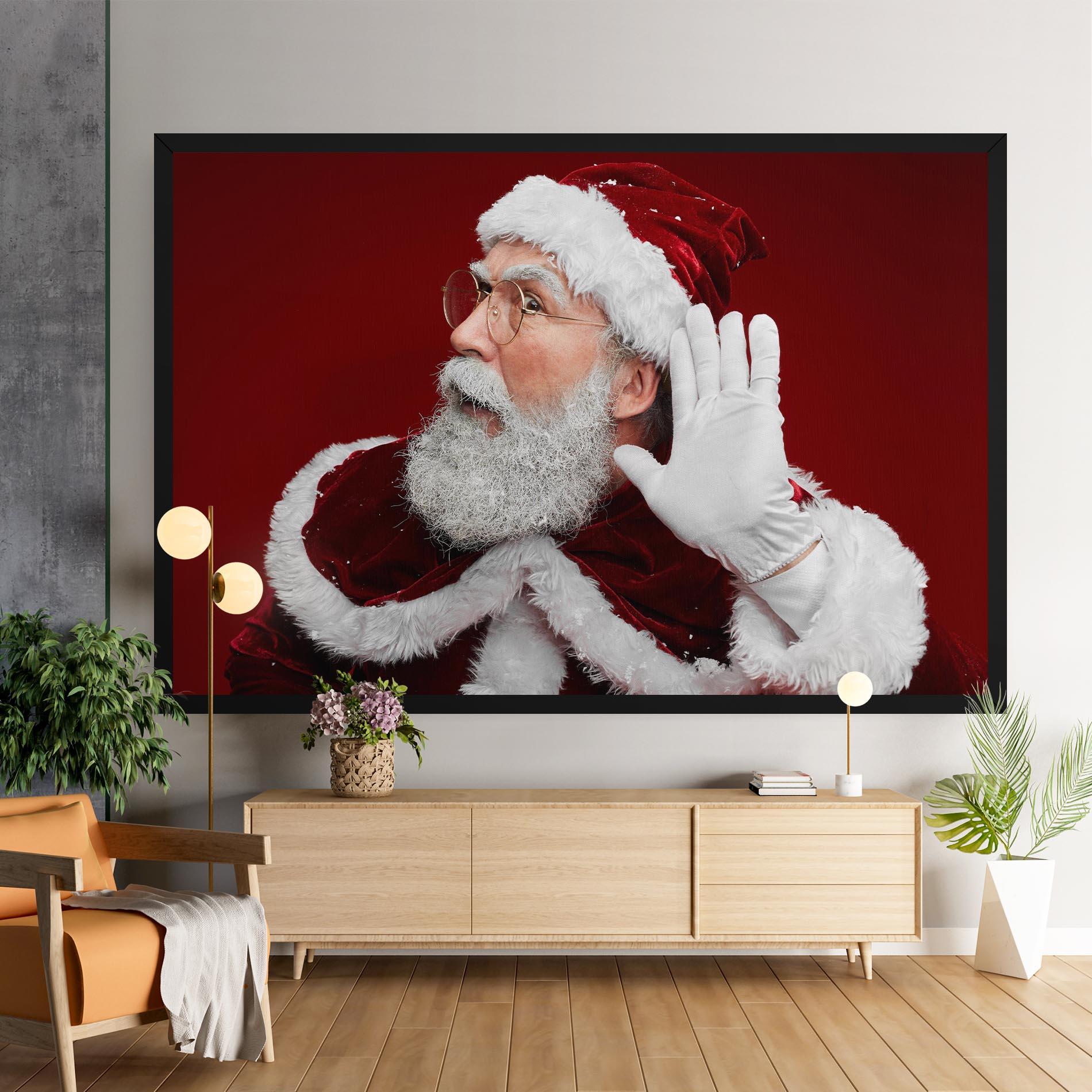Картина на платно Santa Cant Hear You mockup 9