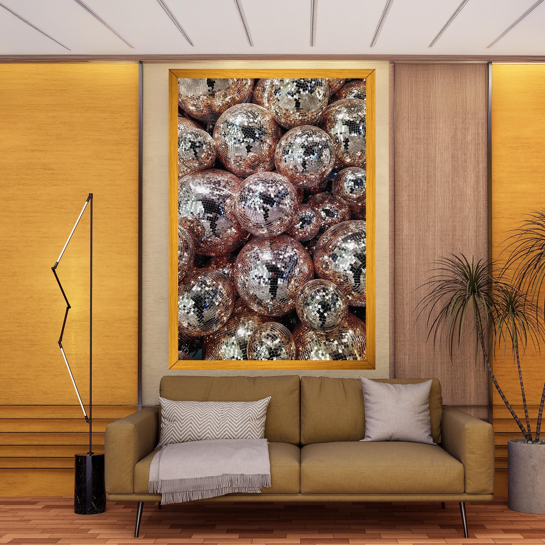 Картина на платно Christmas Disko Balls mockup 9