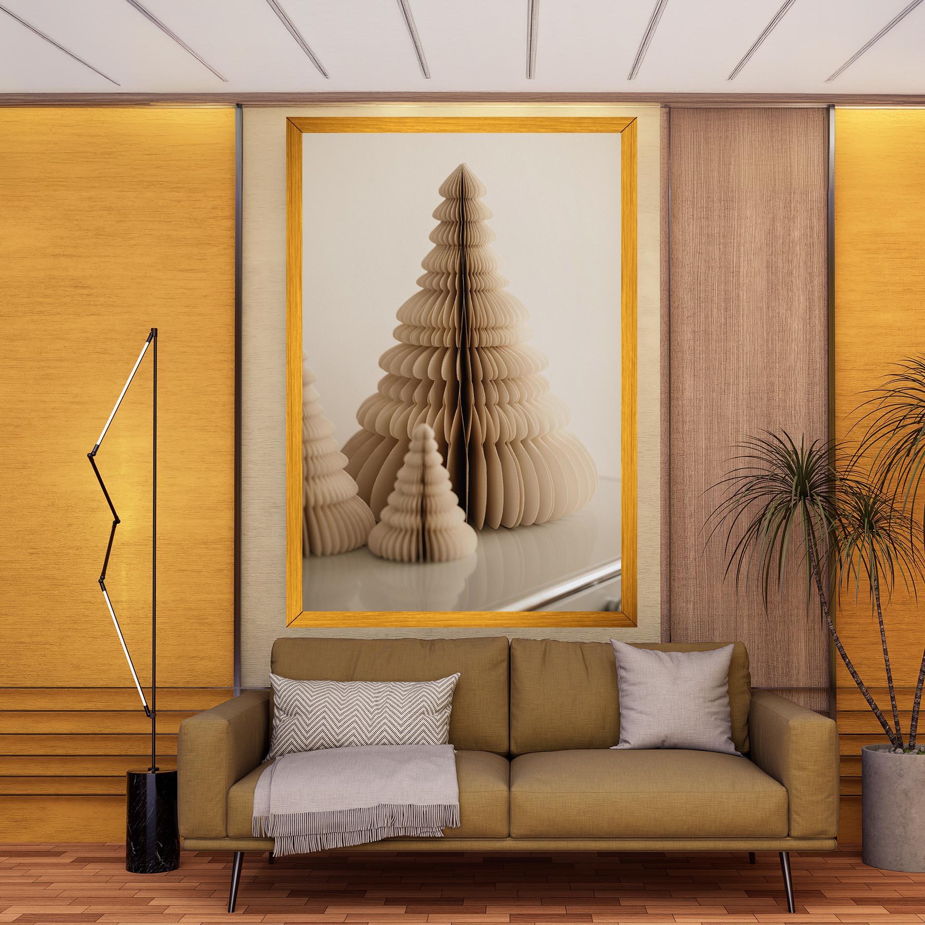 Картина на платно Paper Tree mockup 9