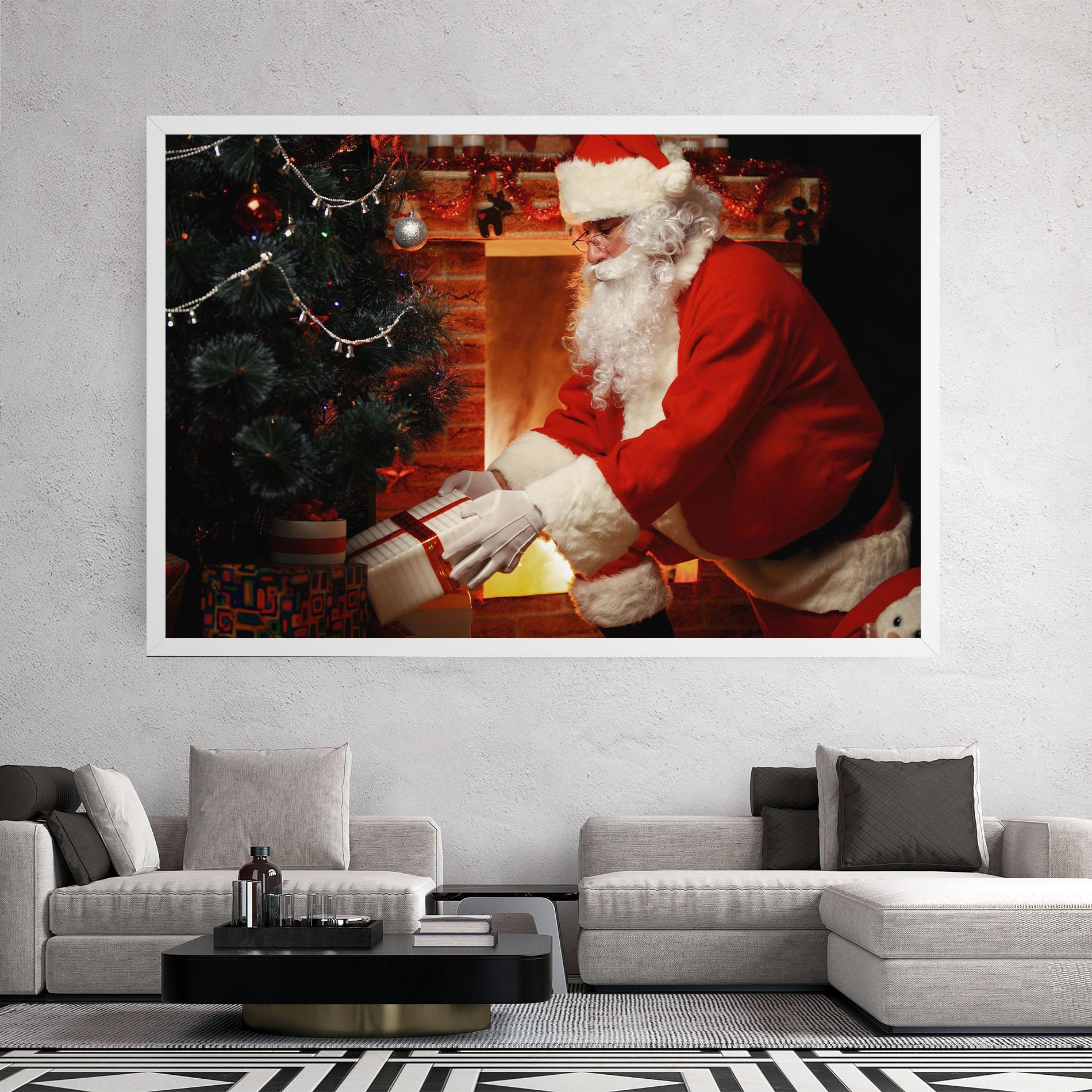 Картина на платно Santa Brought Gifts mockup 2
