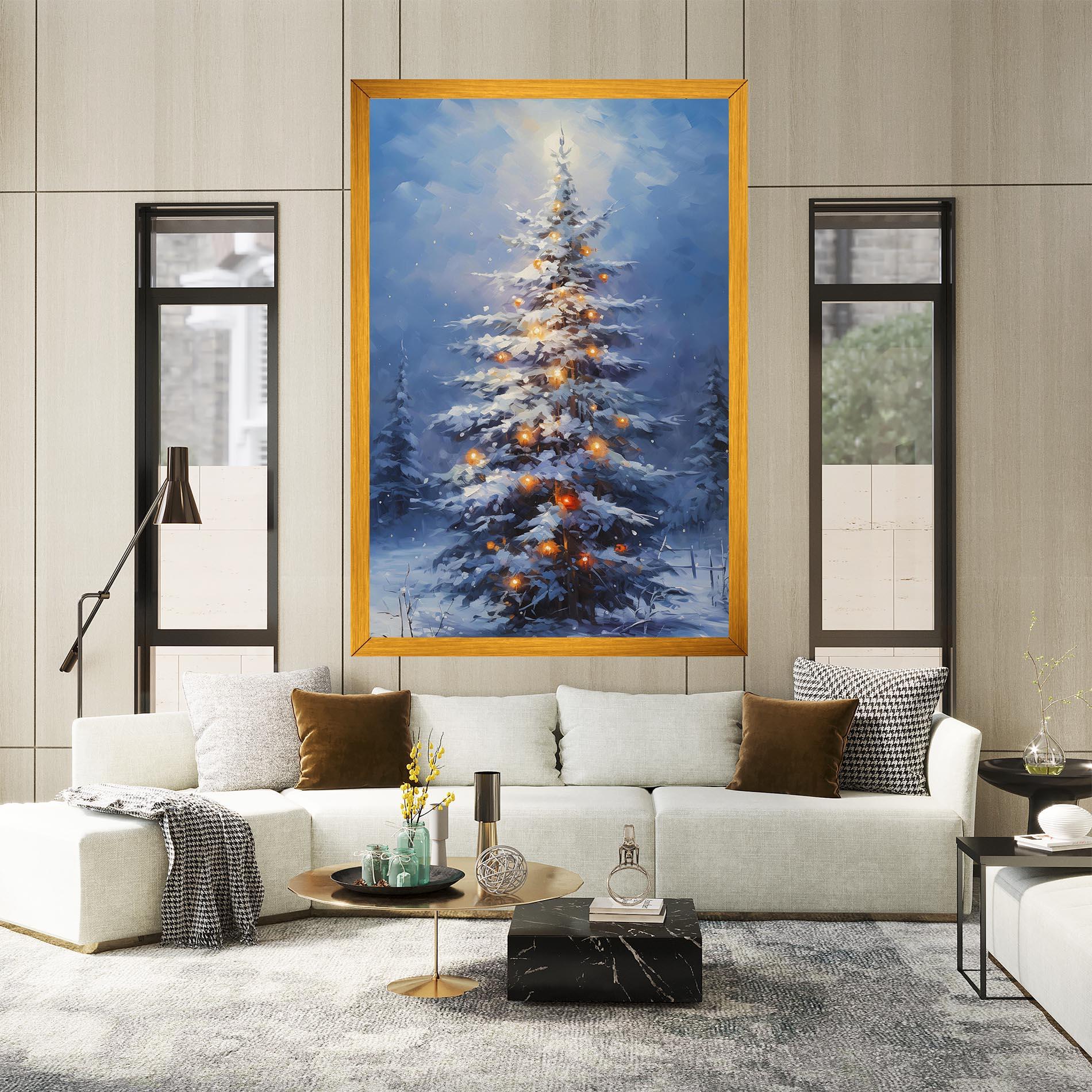 Картина на платно Tall Slender Tree mockup 2