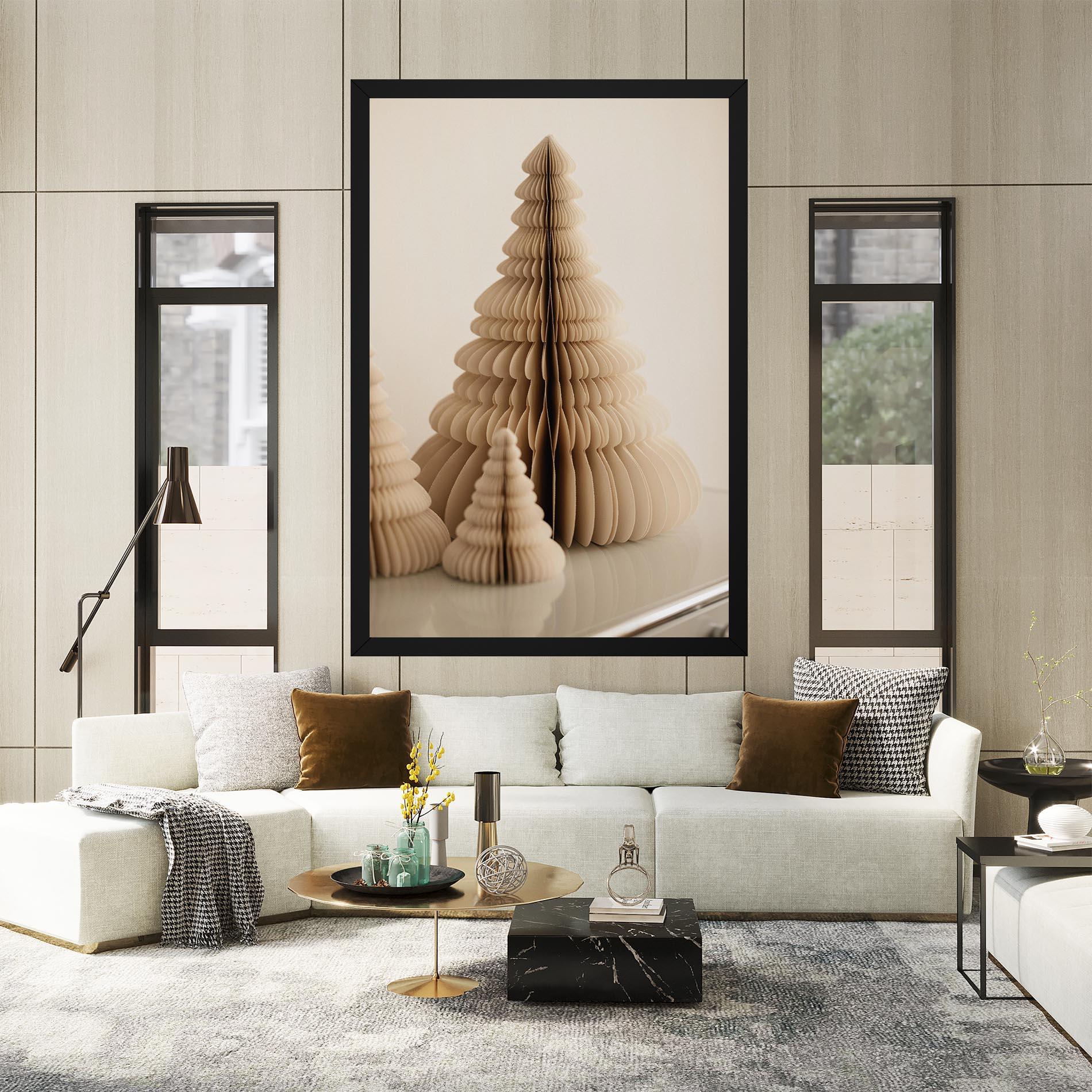 Картина на платно Paper Tree mockup 2