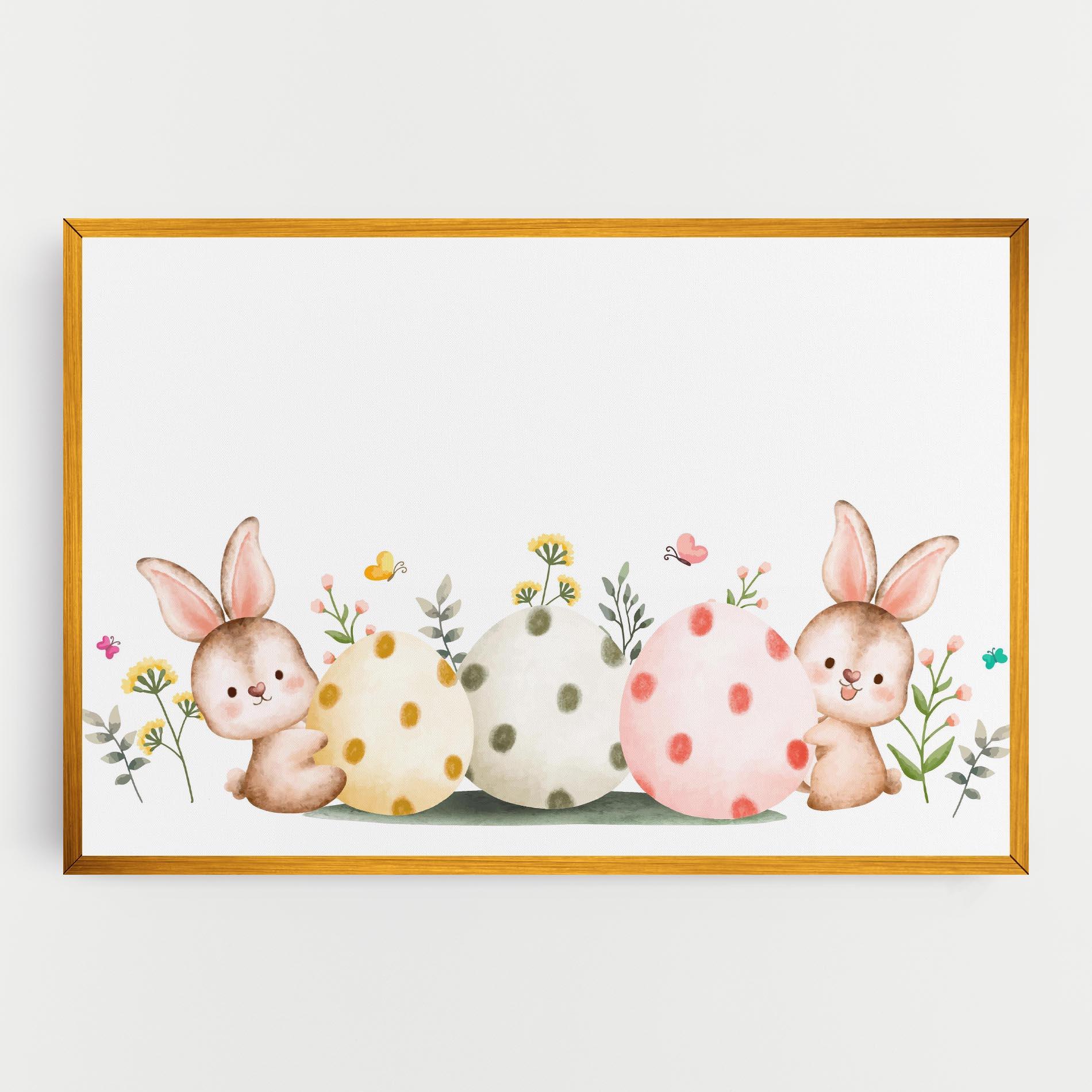 Картина на платно Butterfly Rabbit mockup 0