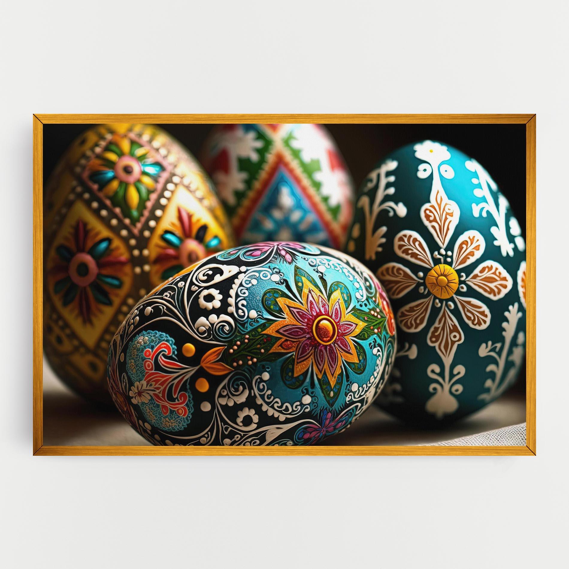 Картина на платно Easter Eggs Ornament mockup 0