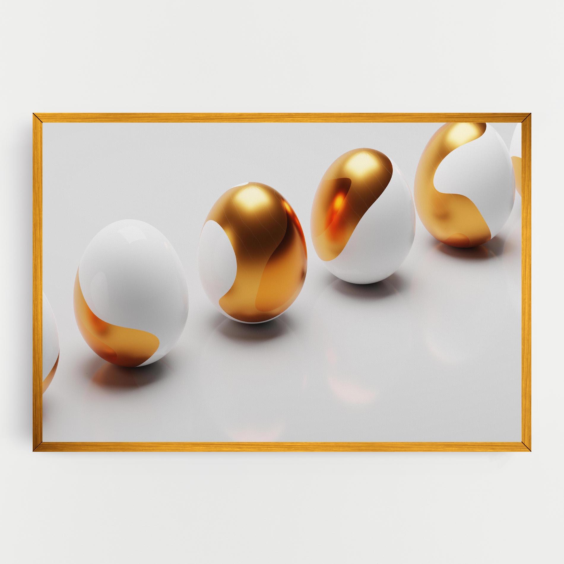 Картина на платно Elegant Easter Eggs mockup 0