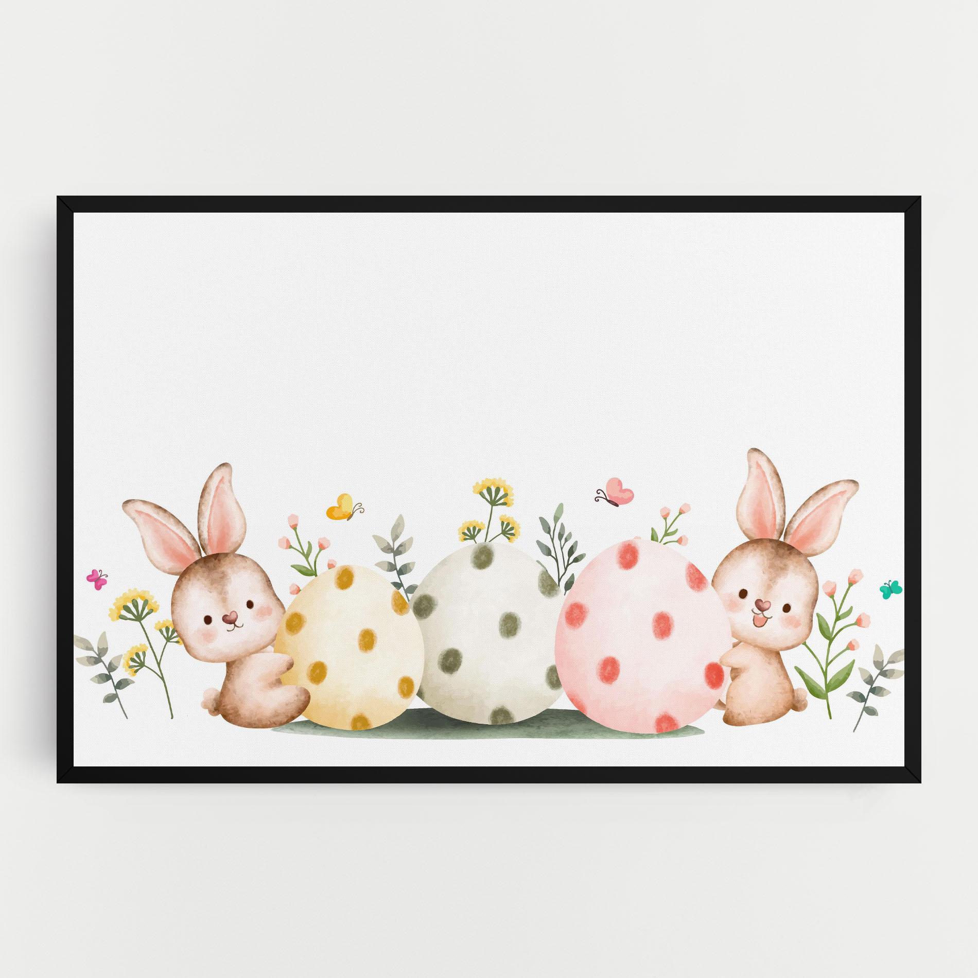 Картина на платно Butterfly Rabbit mockup 0