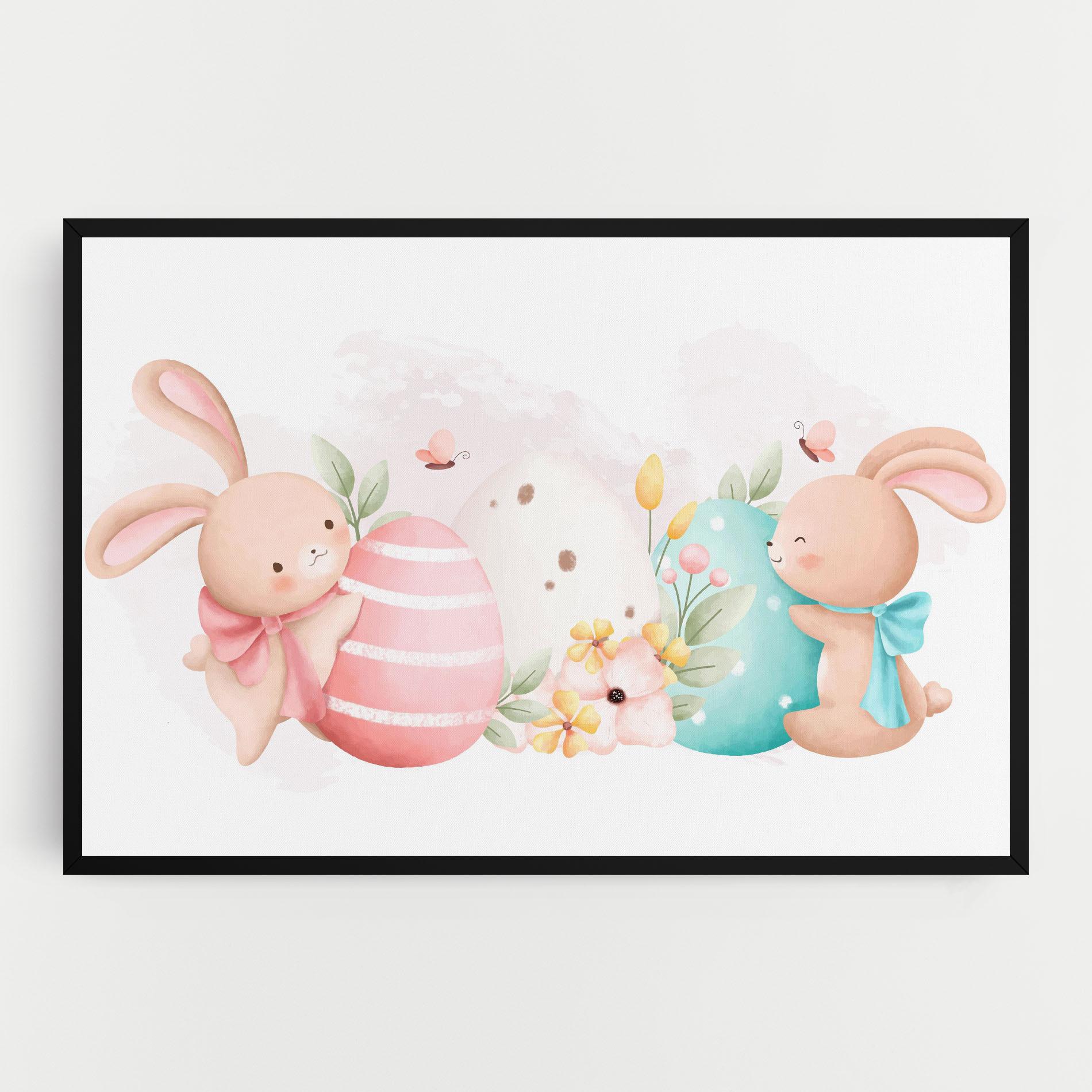 Картина на платно Cute Bunny Art mockup 0