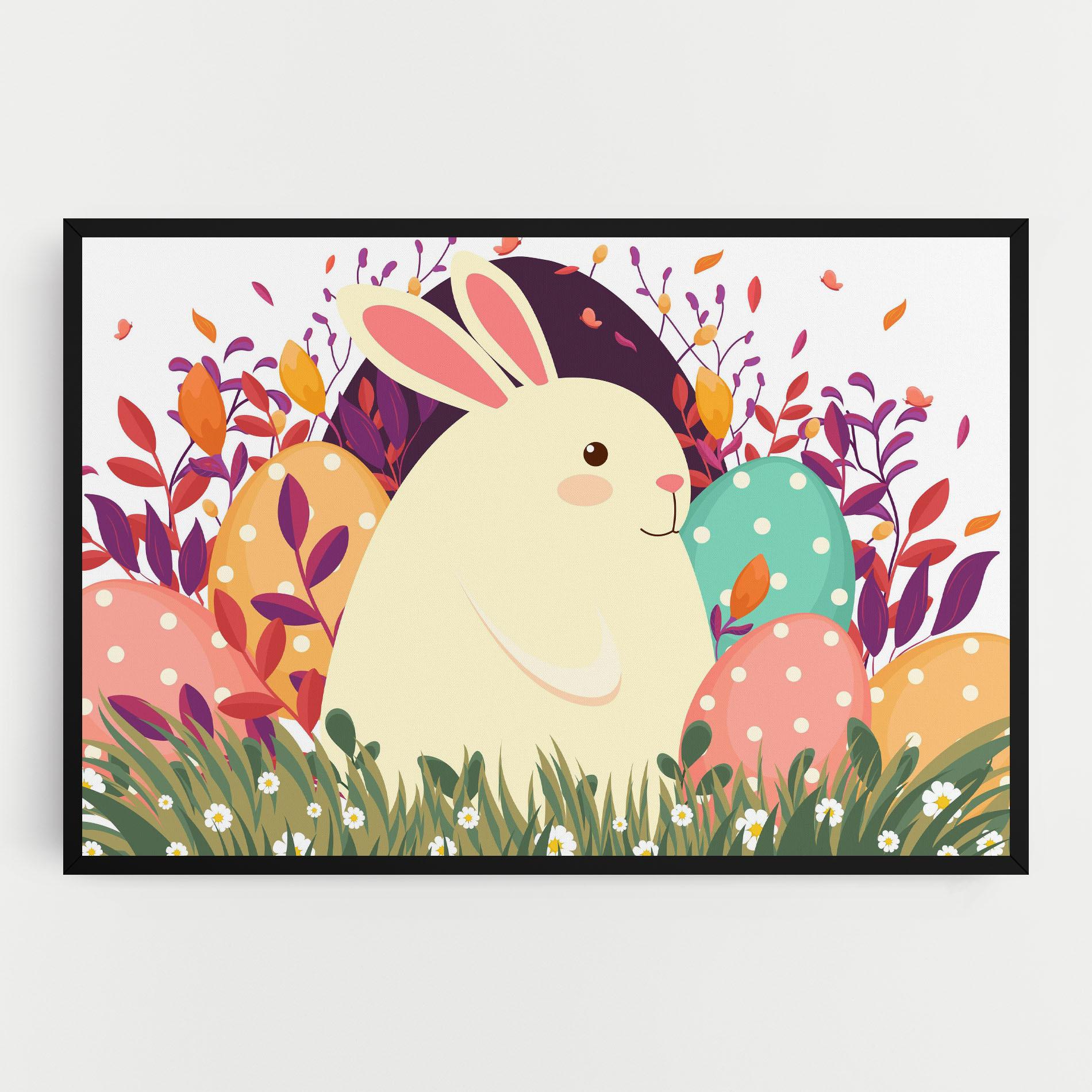 Картина на платно Friendly Bunny mockup 0