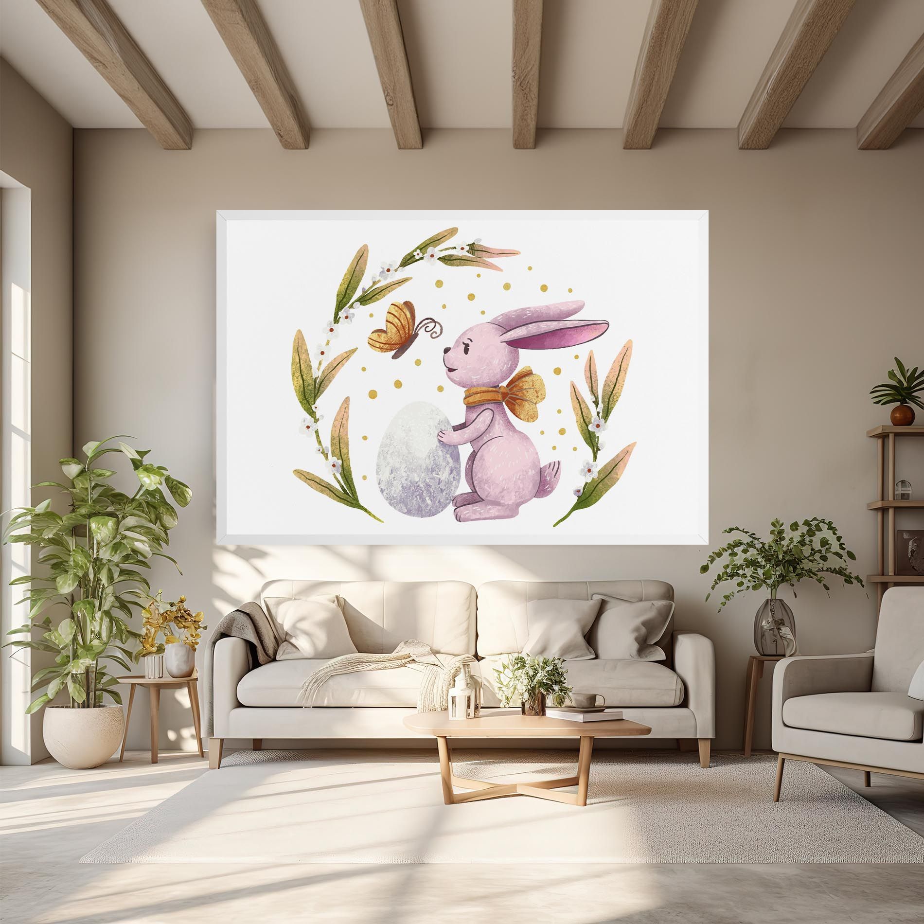 Easter Pink Bunny mockup 6