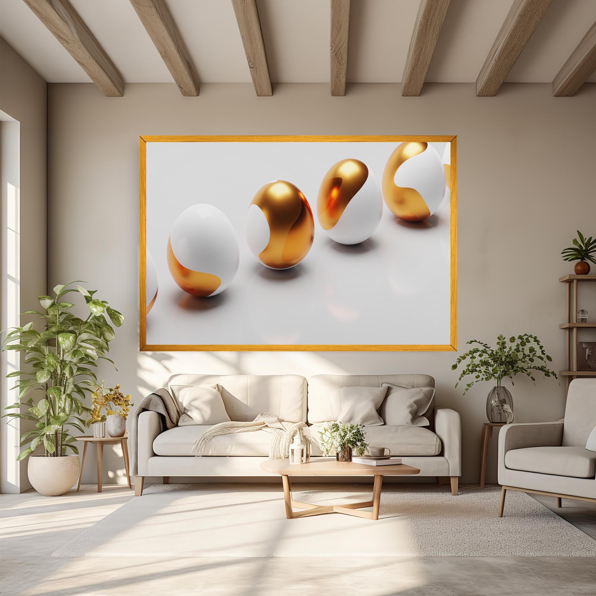 Картина на платно Elegant Easter Eggs mockup 6