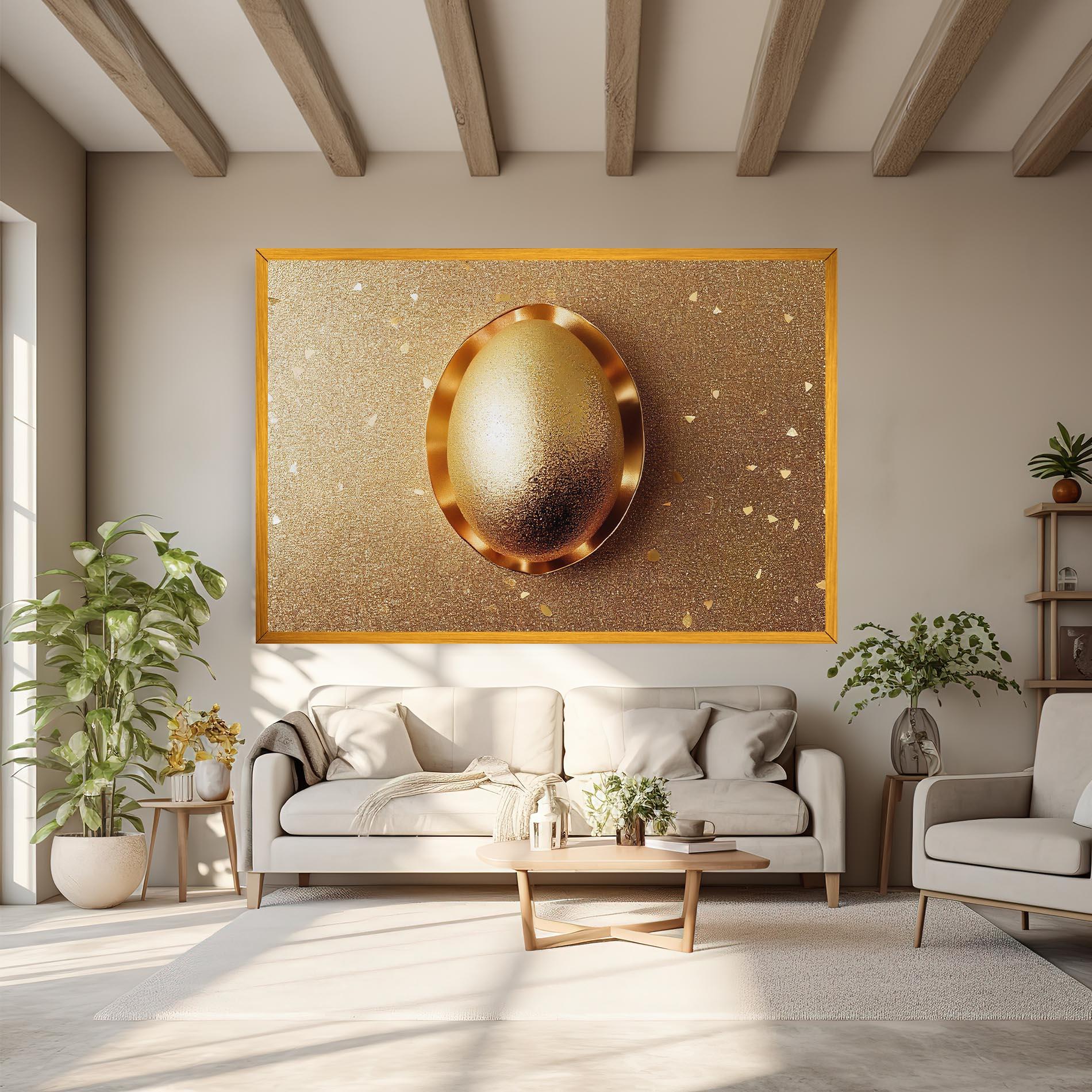 Картина на платно Golden Egg Chocolate mockup 6