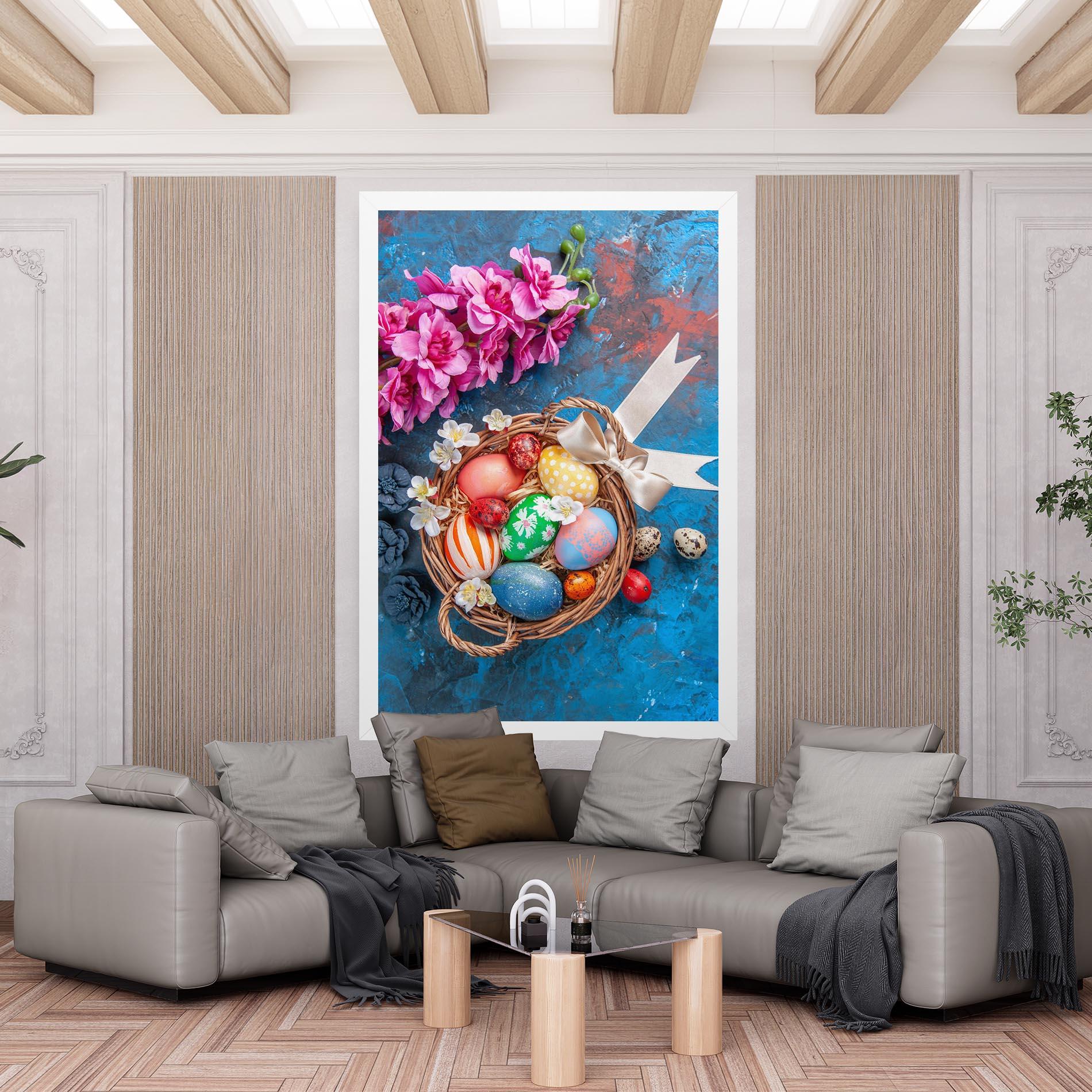 Картина на платно Colored Easter Eggs mockup 6