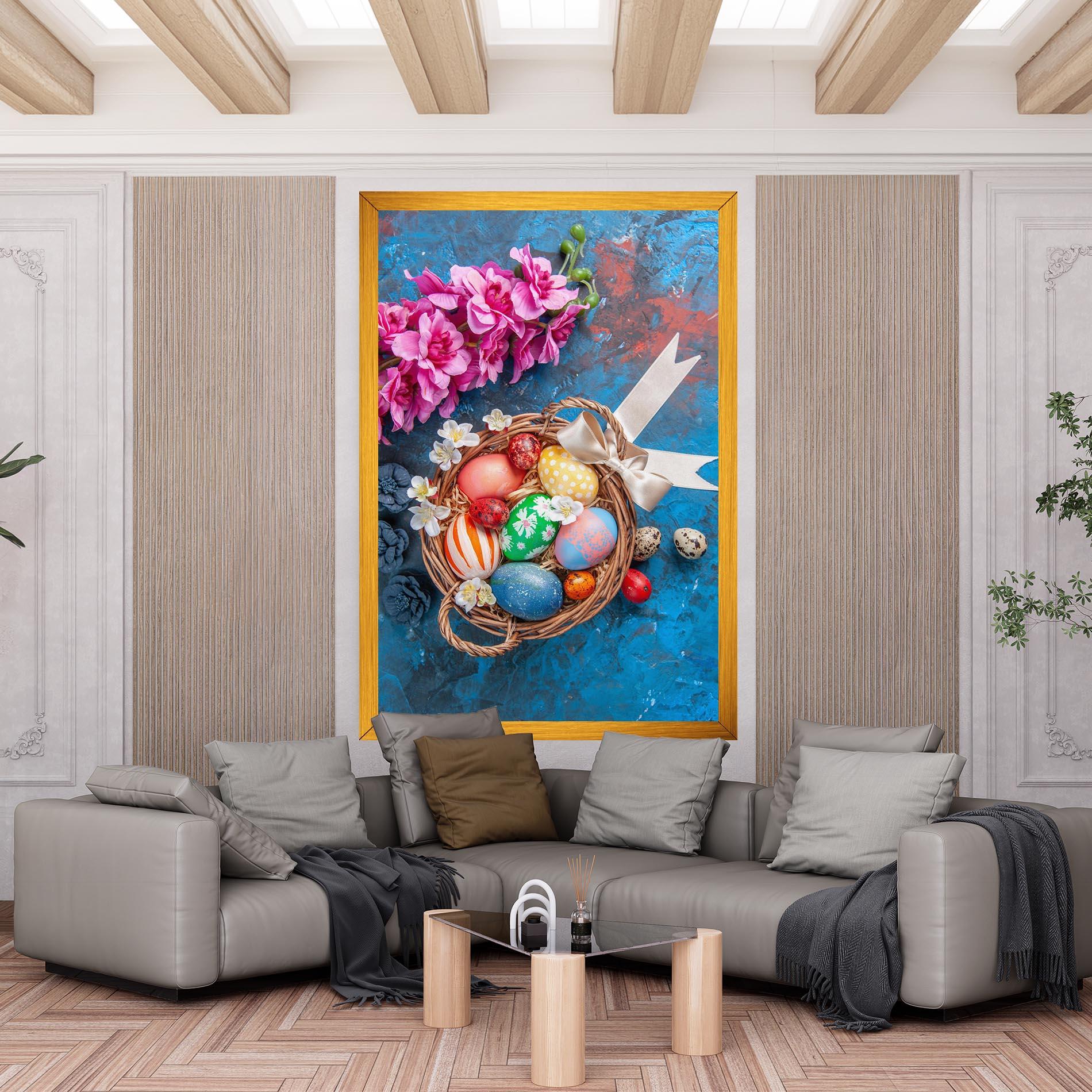 Картина на платно Colored Easter Eggs mockup 6