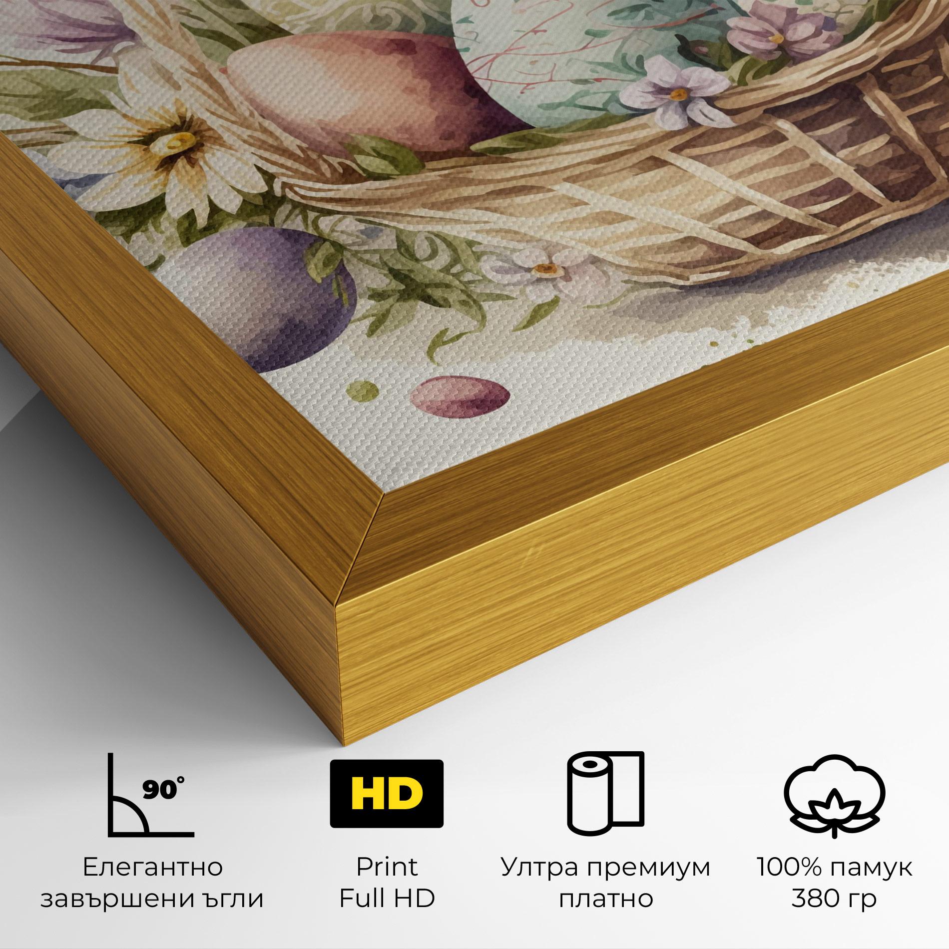 Картина на платно Eggs Basket mockup 4