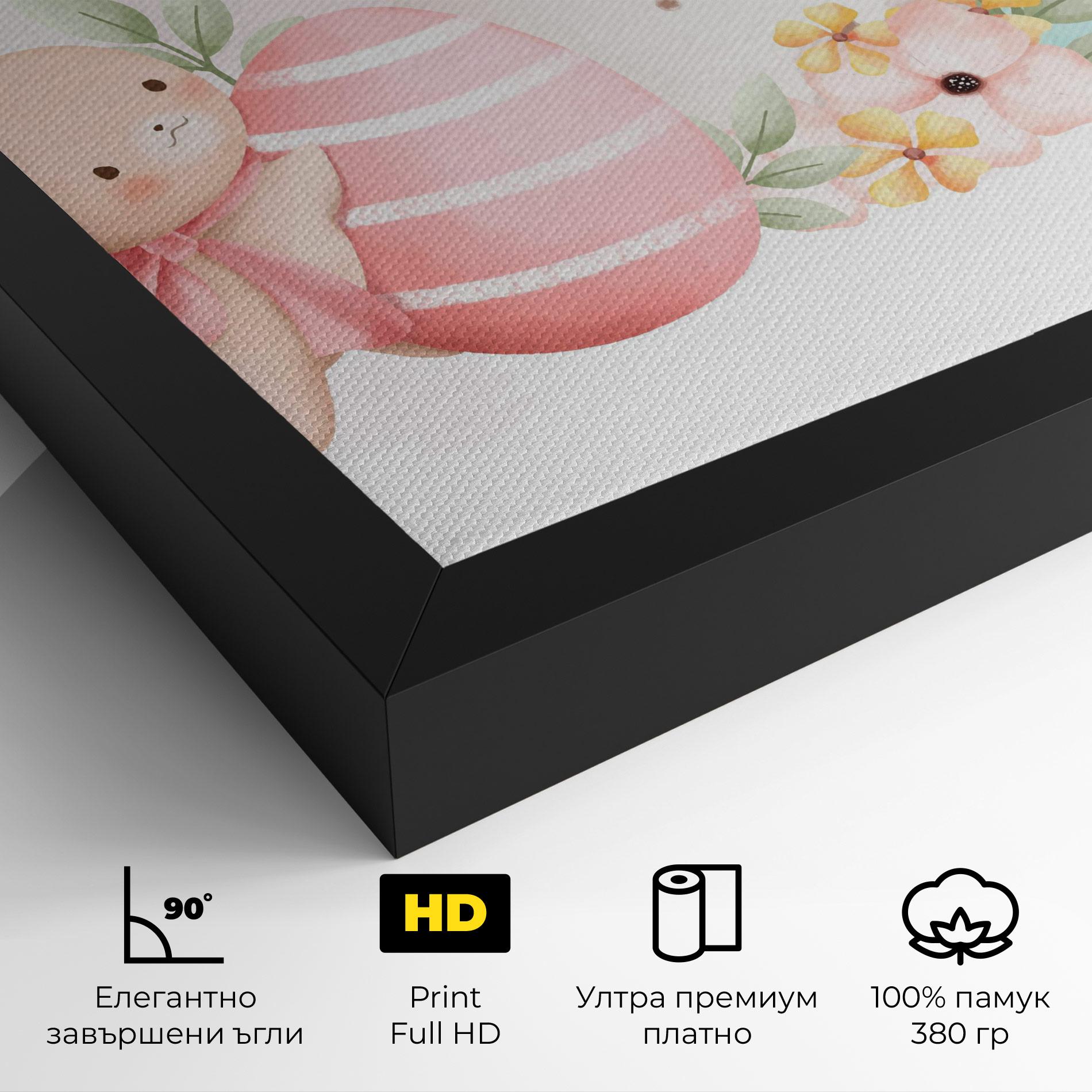 Картина на платно Cute Bunny Art mockup 4