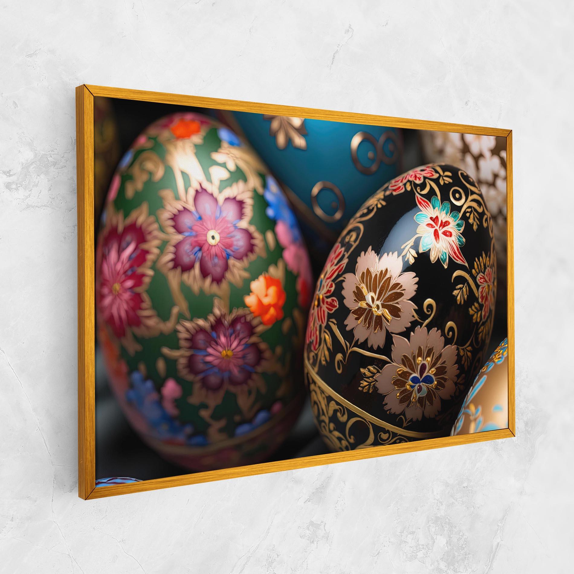 Картина на платно Close Up Painted Eggs mockup 1