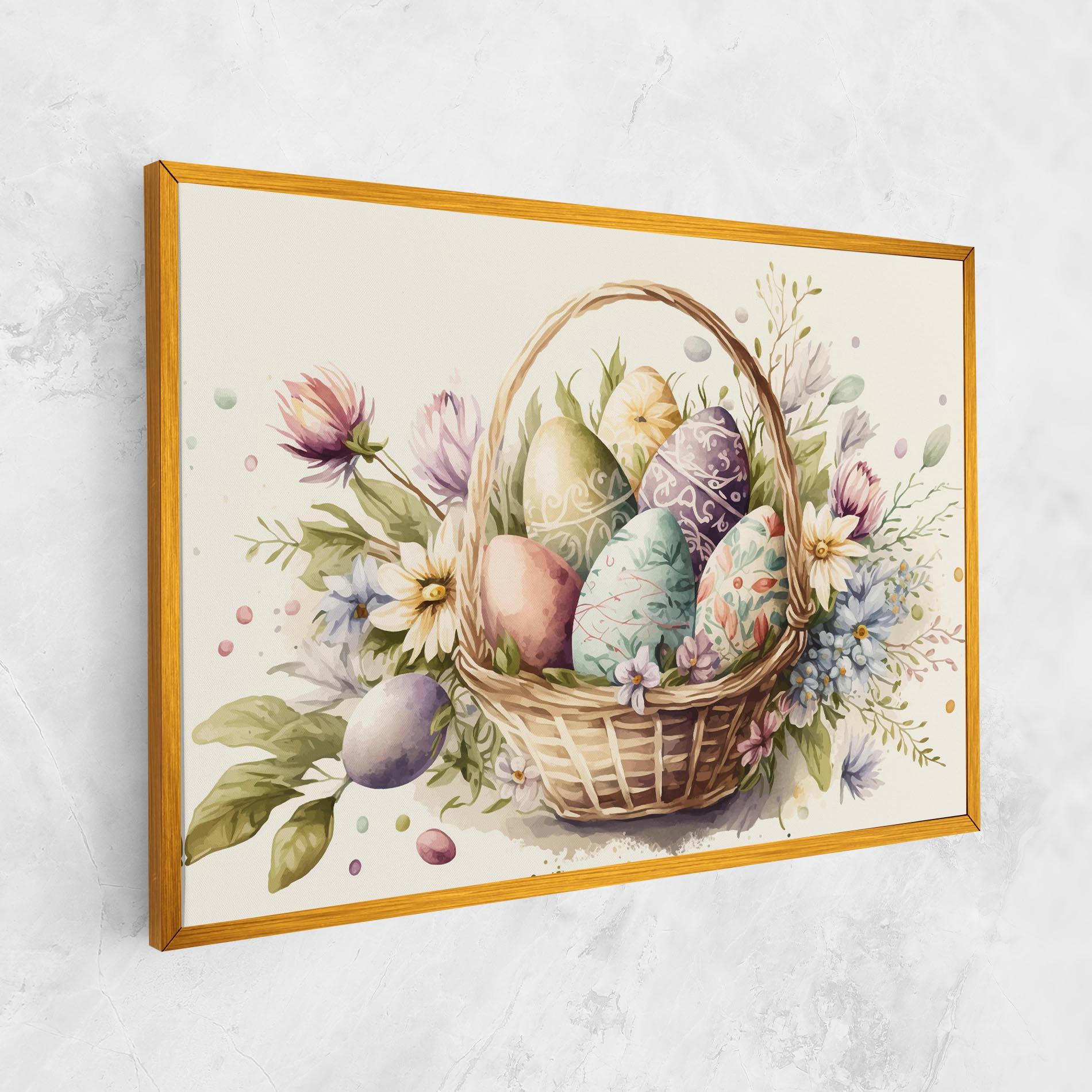 Картина на платно Eggs Basket mockup 1