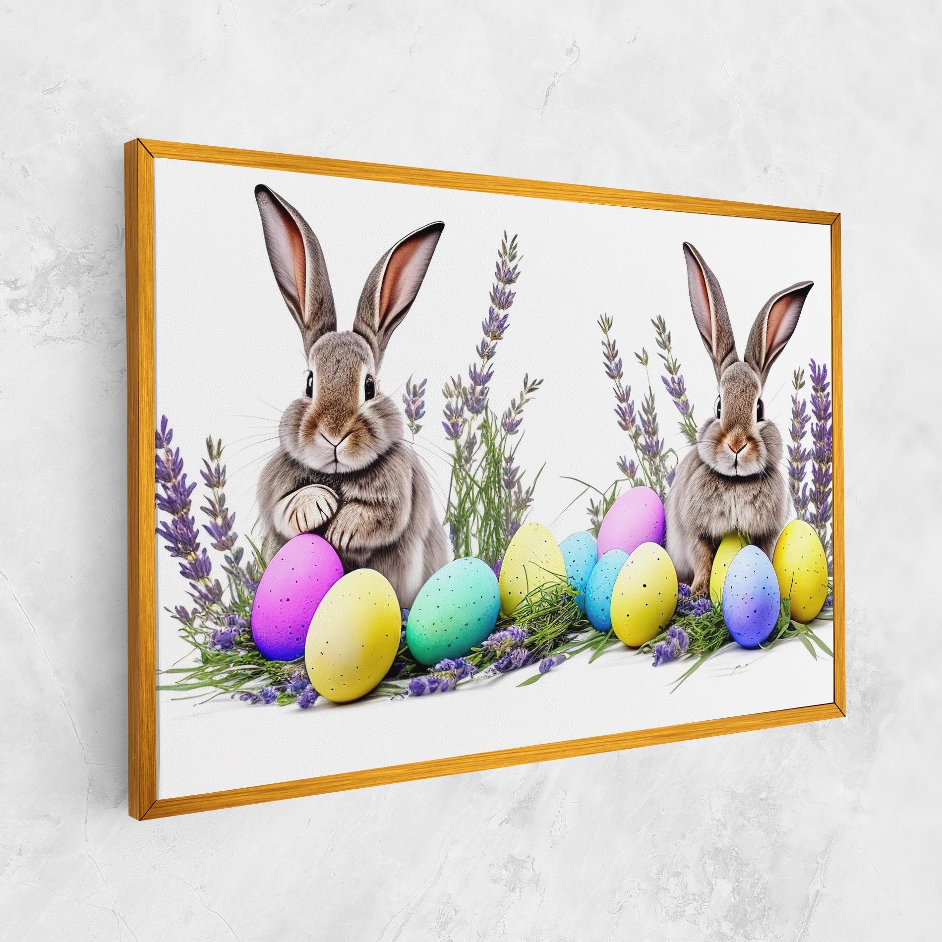 Flowers Easter Bunny mockup 1