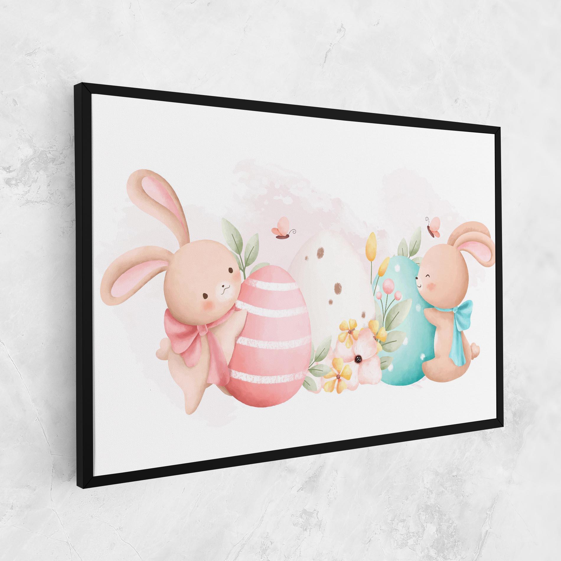 Картина на платно Cute Bunny Art mockup 1
