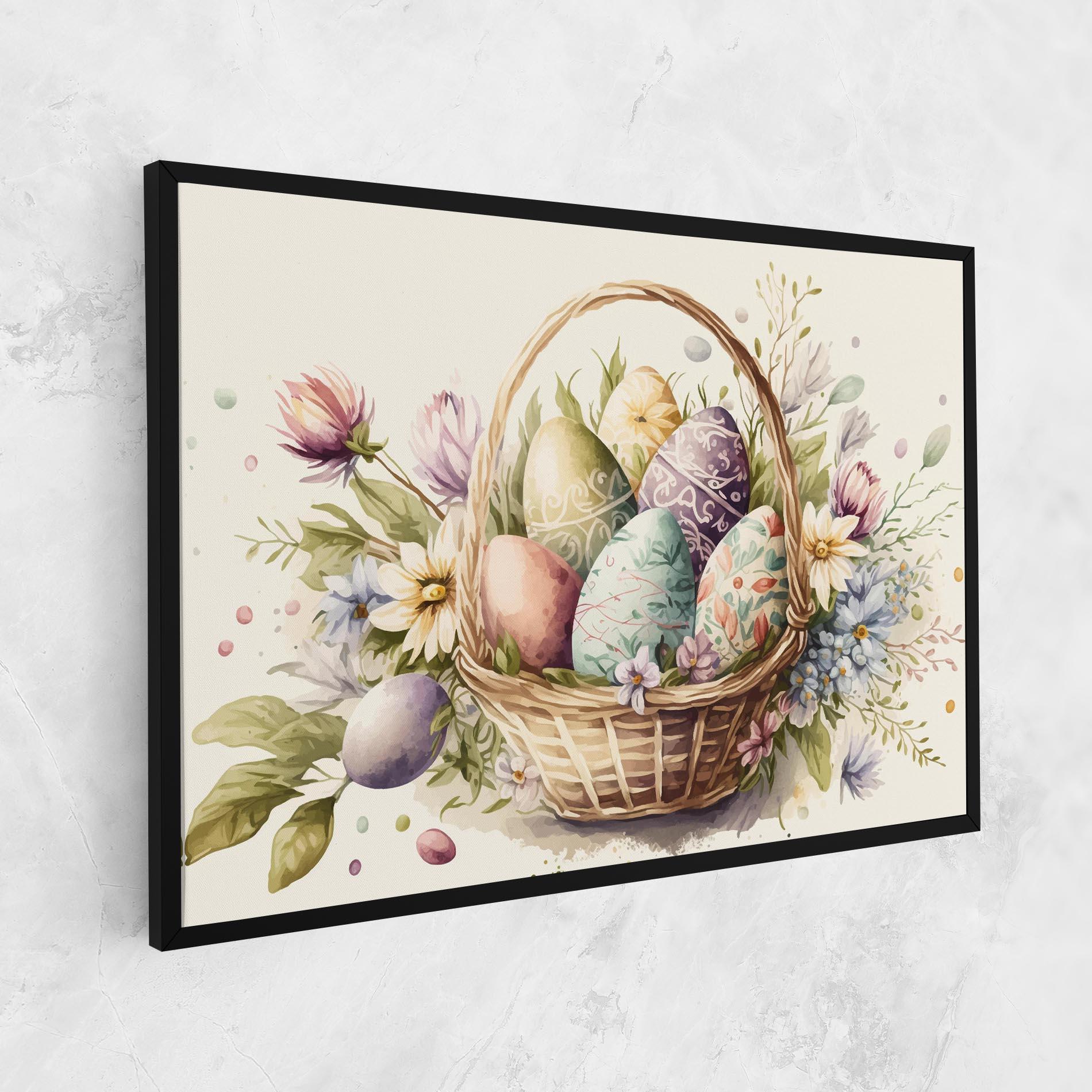Картина на платно Eggs Basket mockup 1