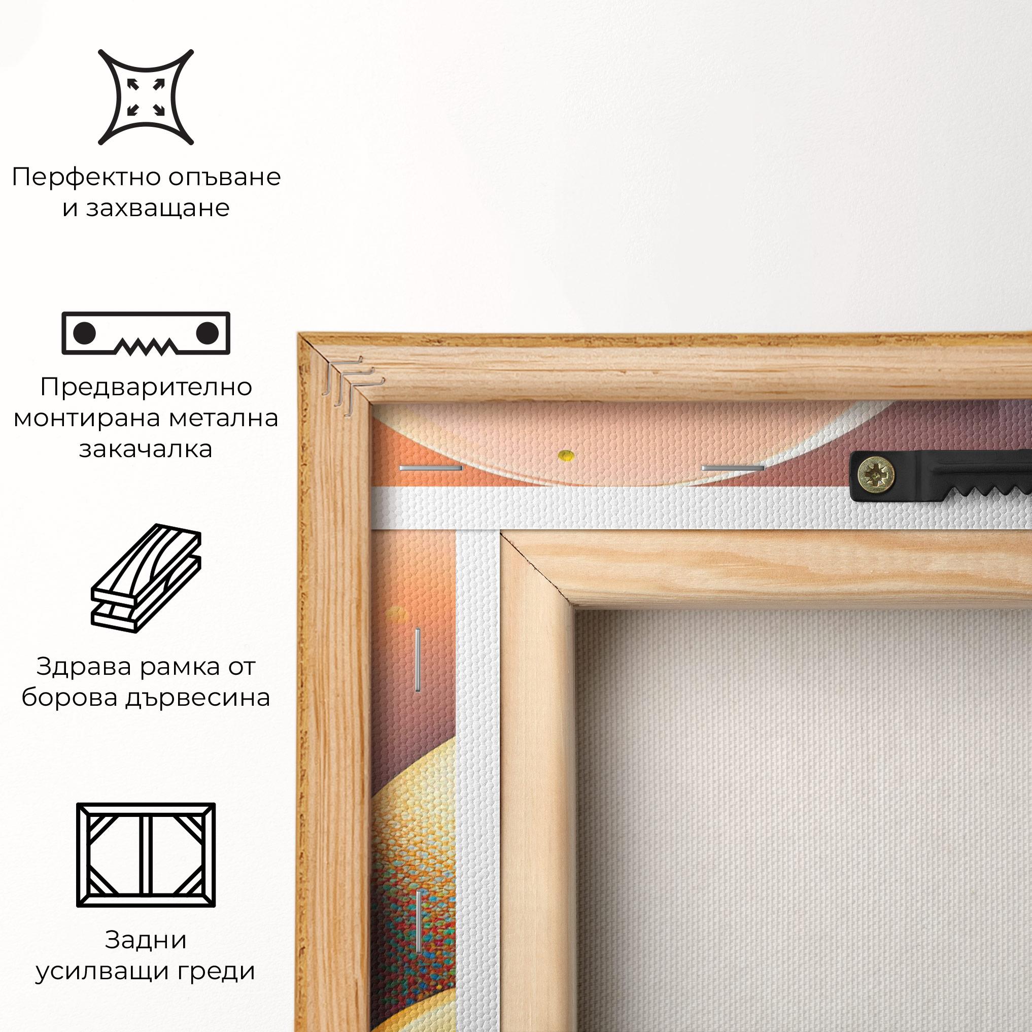 Картина на платно Big Blue Easter Egg mockup 5