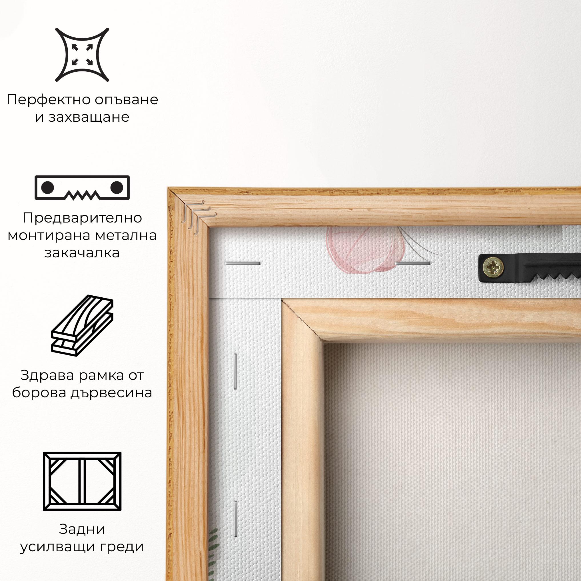 Картина на платно Butterfly On Bunny Nose mockup 5