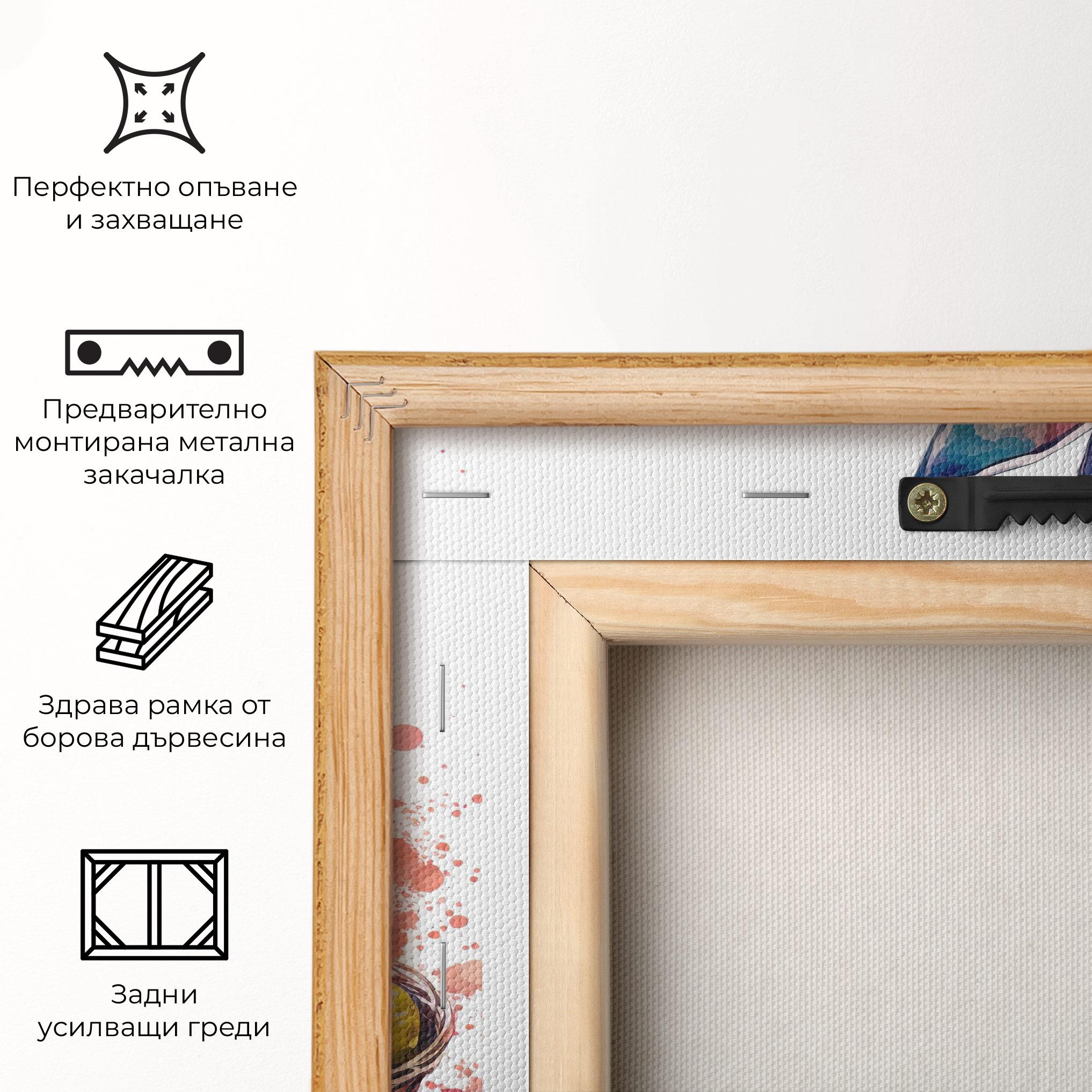 Картина на платно Easter Bunny Watercolor mockup 5