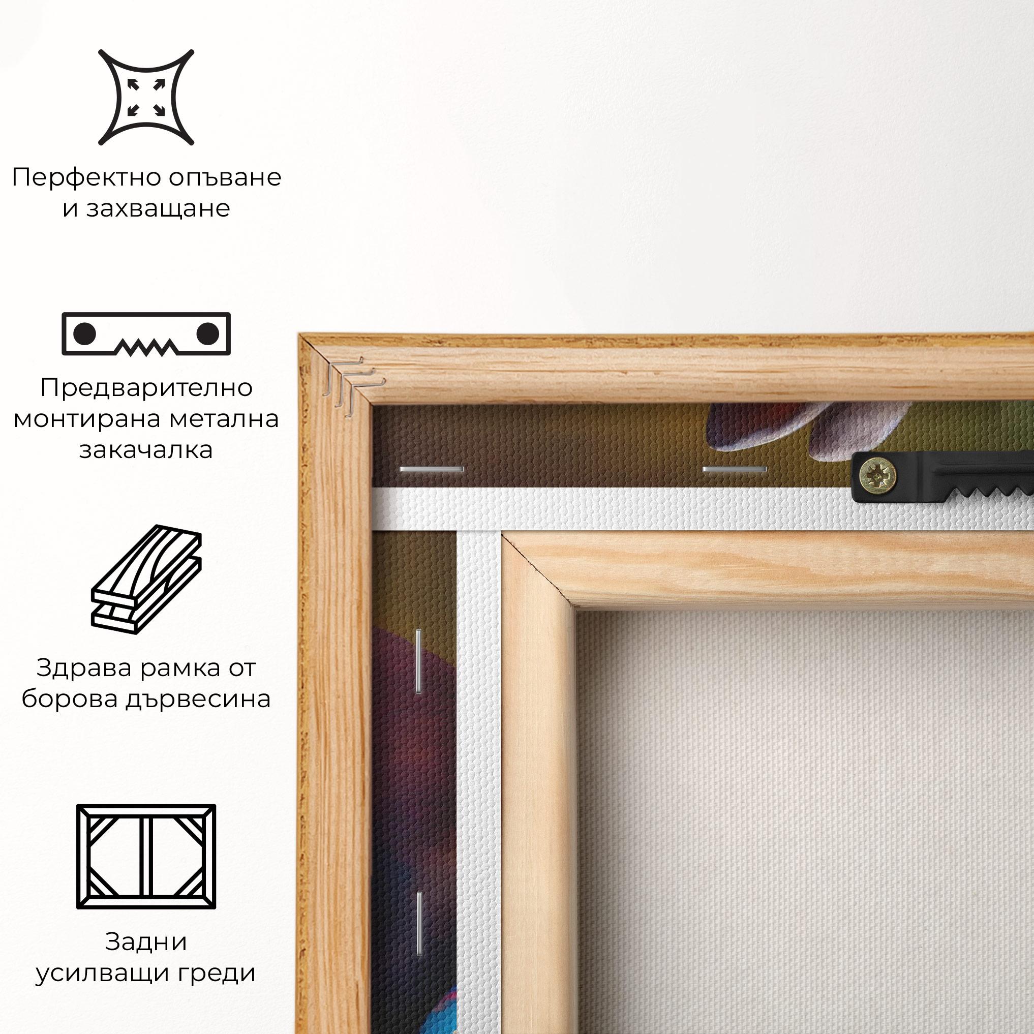 Картина на платно Easter Cute Rabbit mockup 5