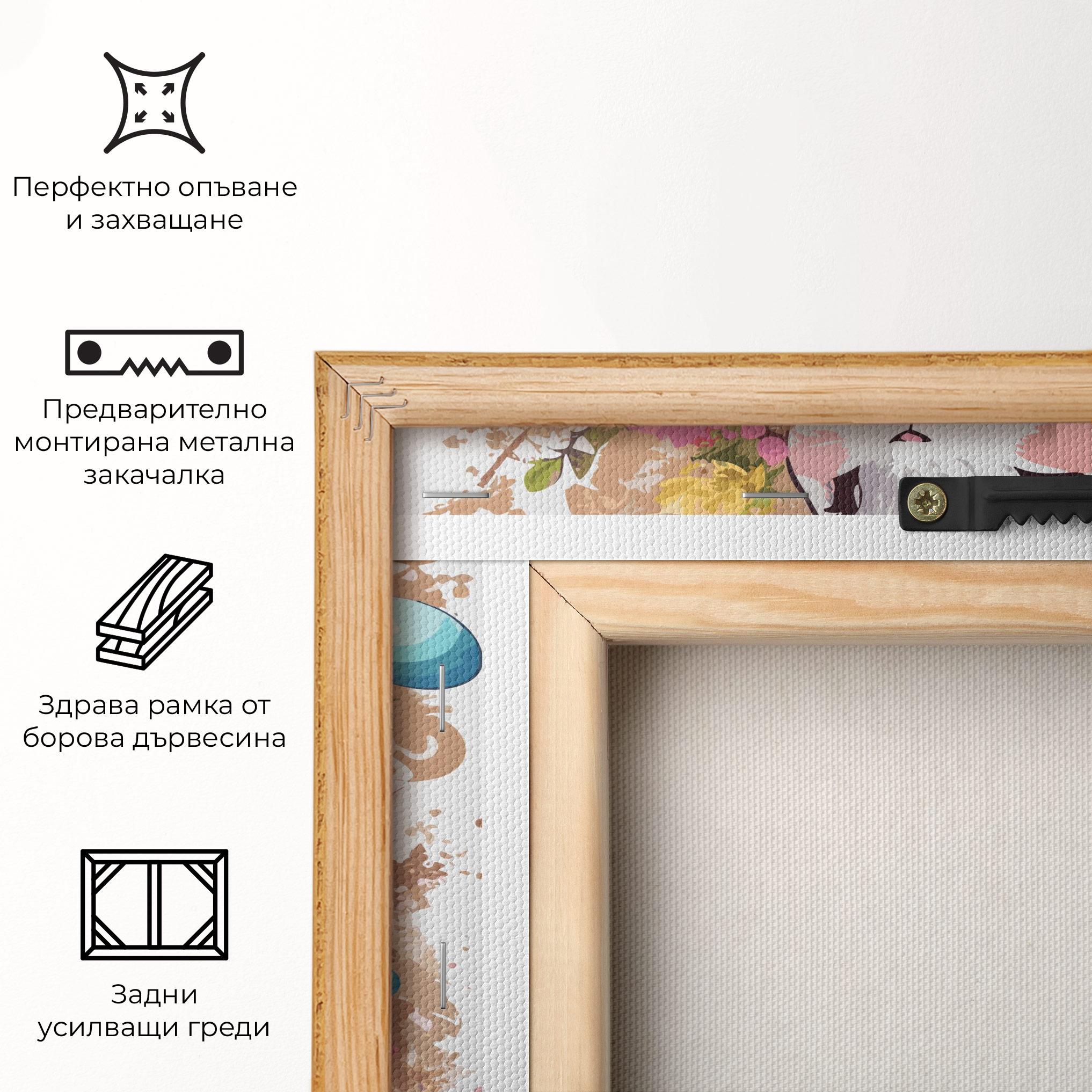 Картина на платно White Easter Bunny mockup 5