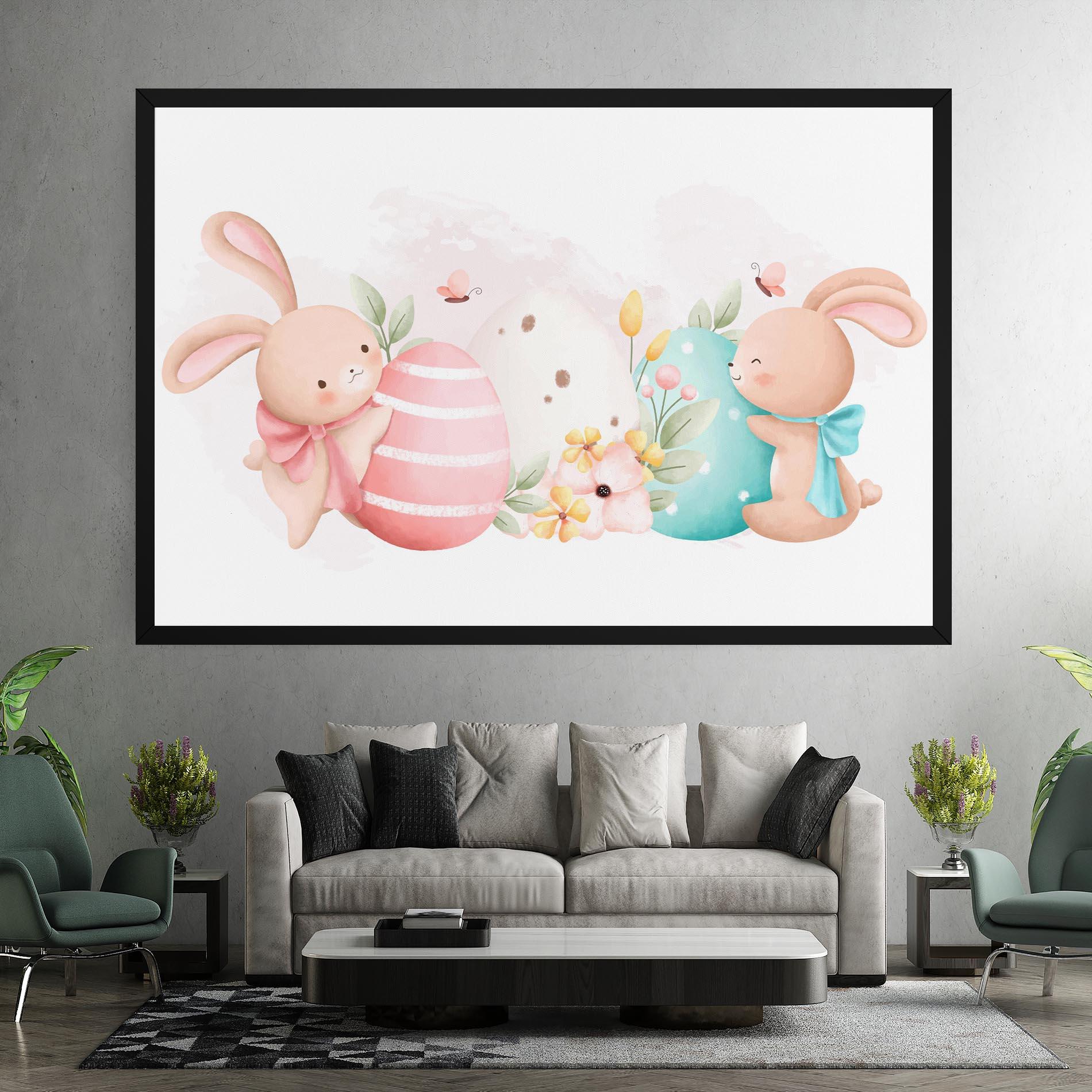 Картина на платно Cute Bunny Art mockup 7