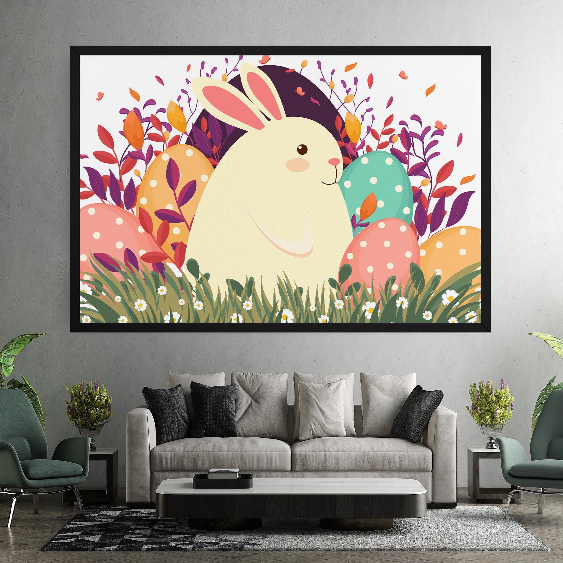 Картина на платно Friendly Bunny mockup 7