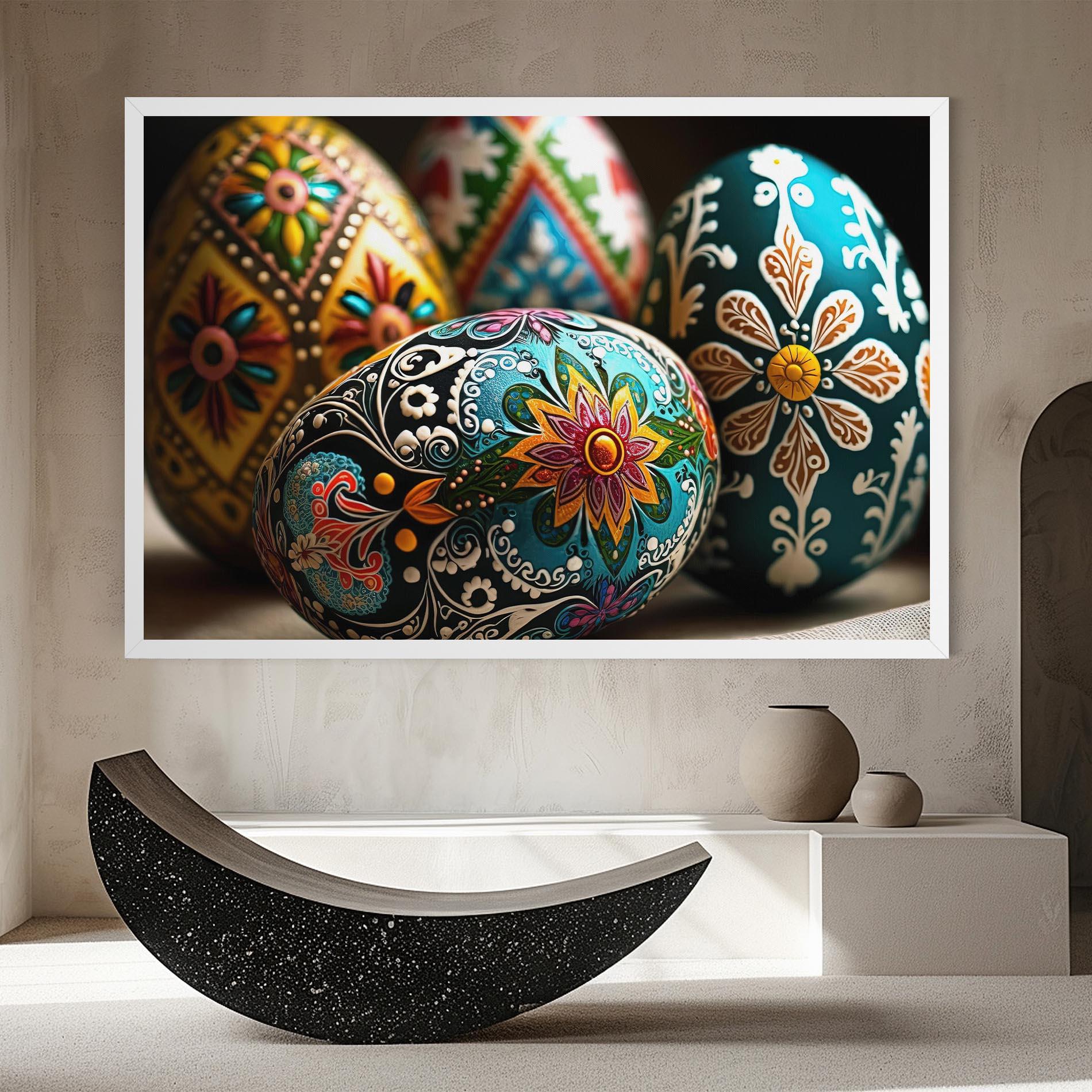 Картина на платно Easter Eggs Ornament mockup 8