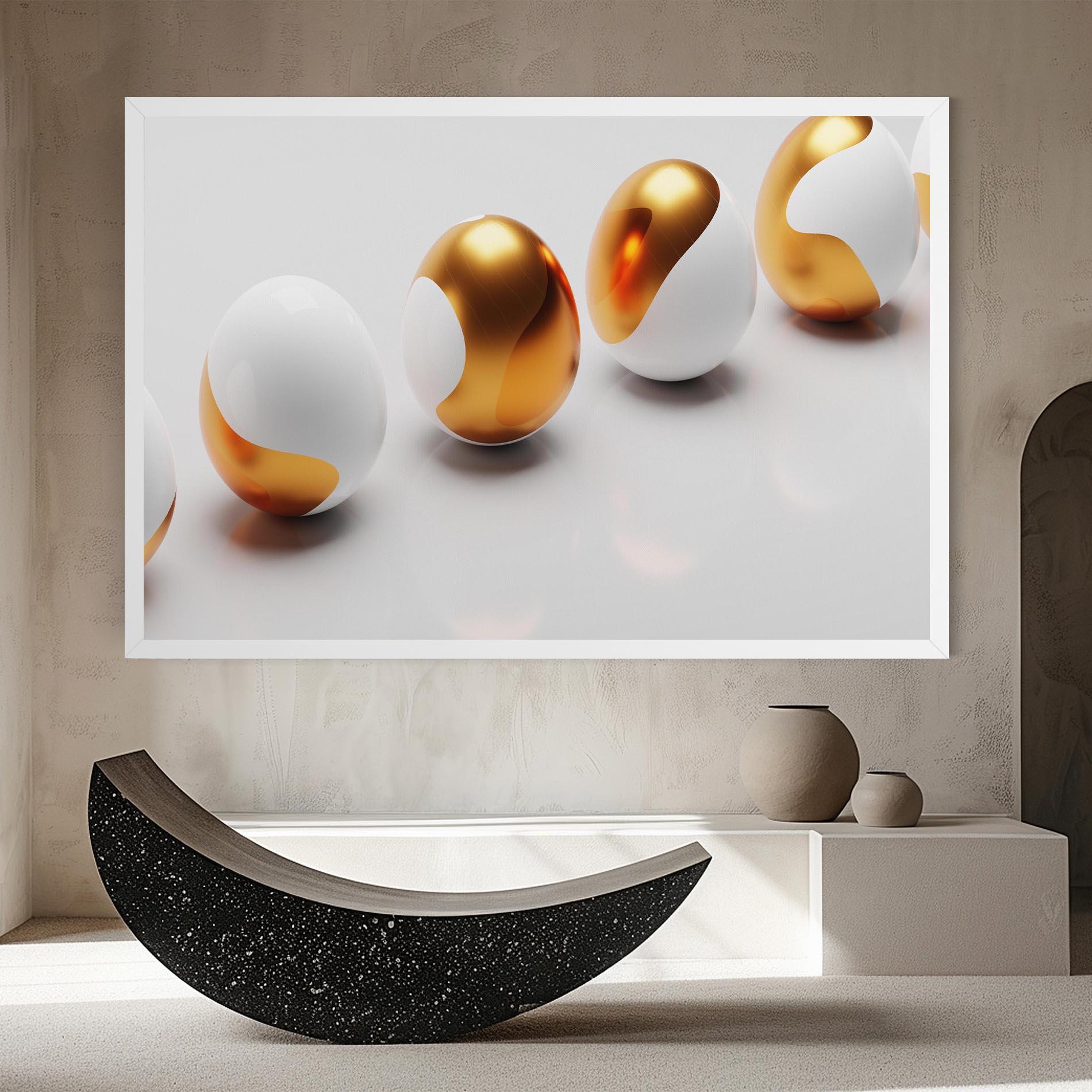 Картина на платно Elegant Easter Eggs mockup 8