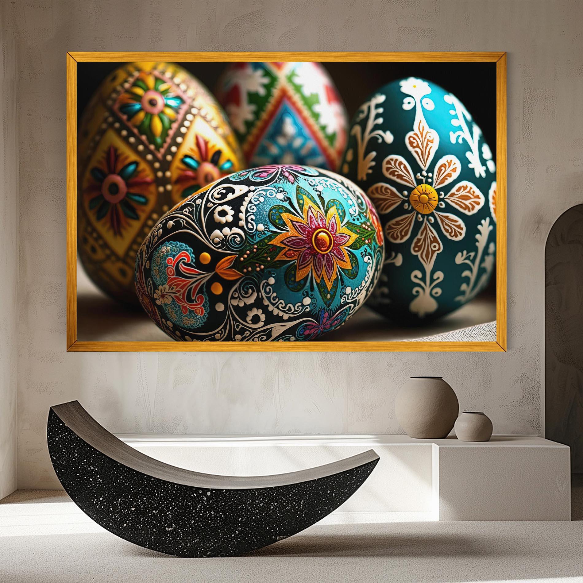 Картина на платно Easter Eggs Ornament mockup 8