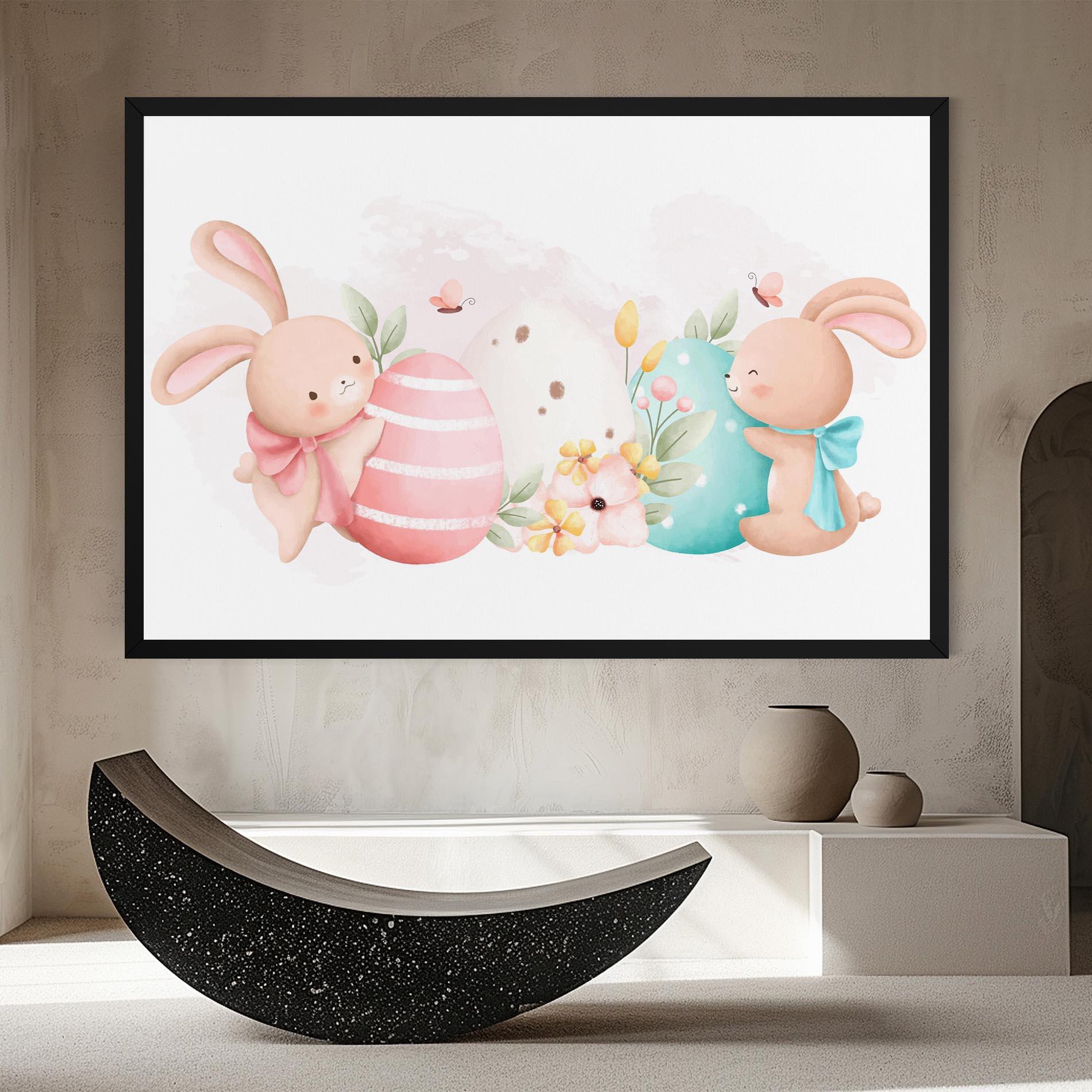 Картина на платно Cute Bunny Art mockup 8