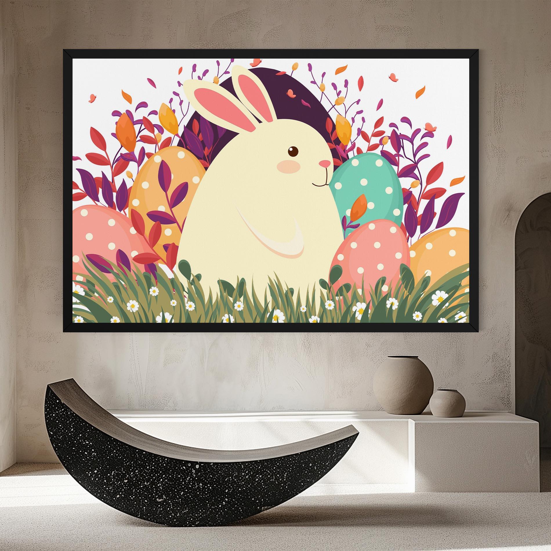 Картина на платно Friendly Bunny mockup 8