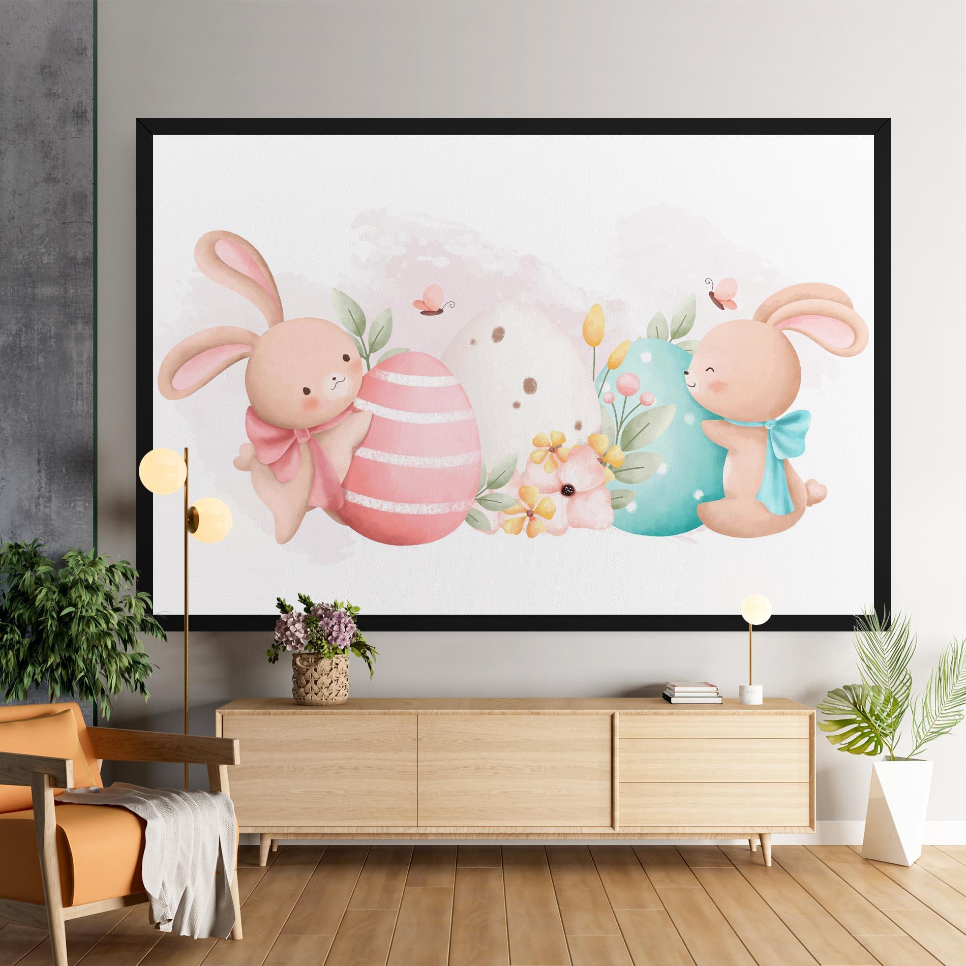 Картина на платно Cute Bunny Art mockup 9