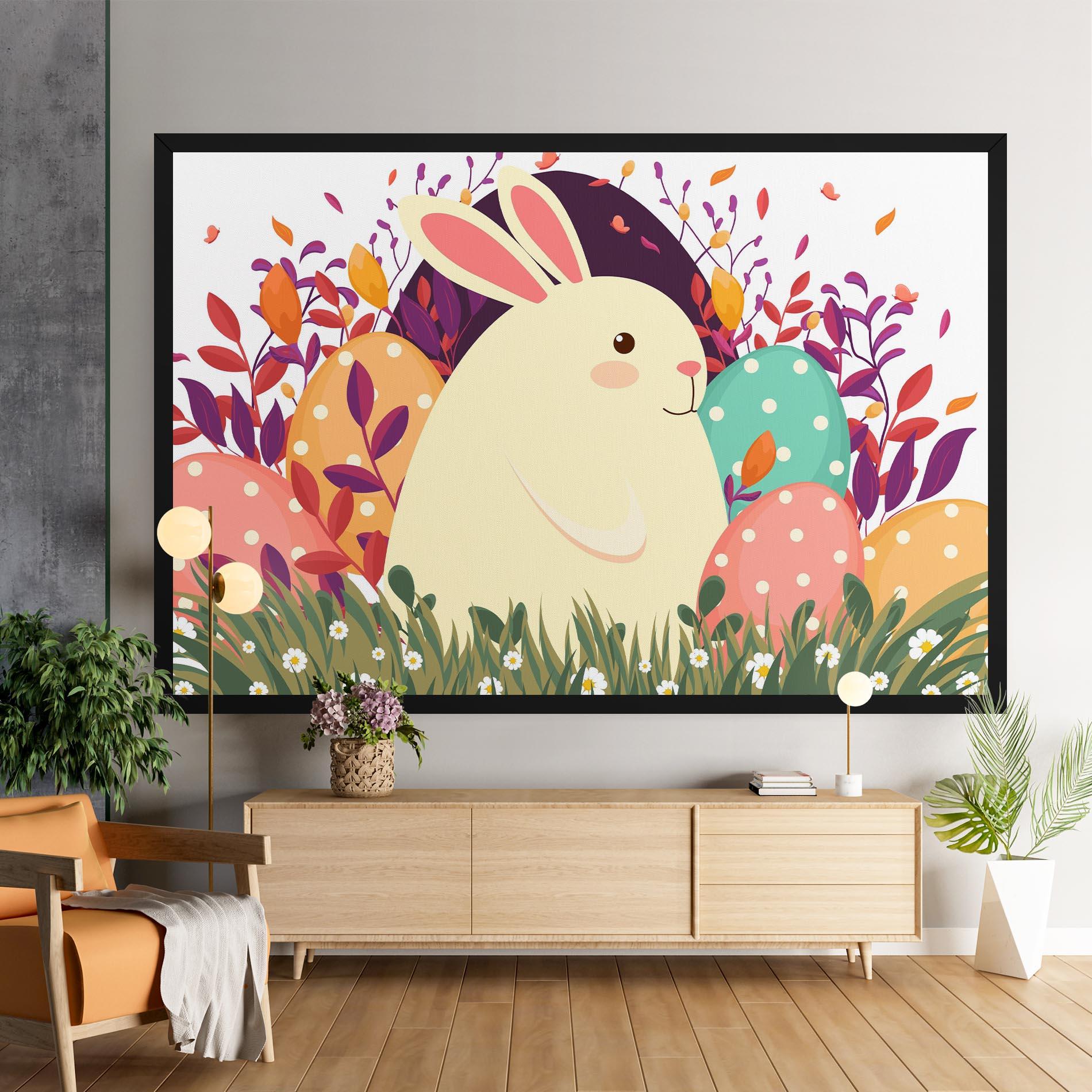 Картина на платно Friendly Bunny mockup 9